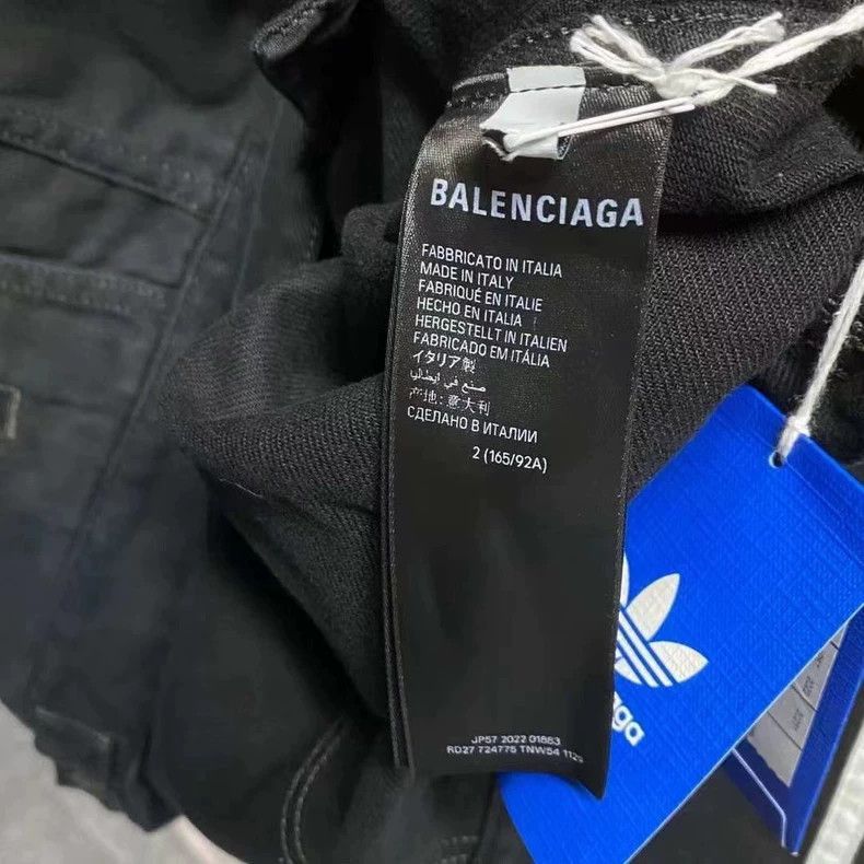Balenciaga Balenciaga Adidas Black Striped Denim Jacket-2505 Size US M / EU 48-50 / 2 - 4 Thumbnail
