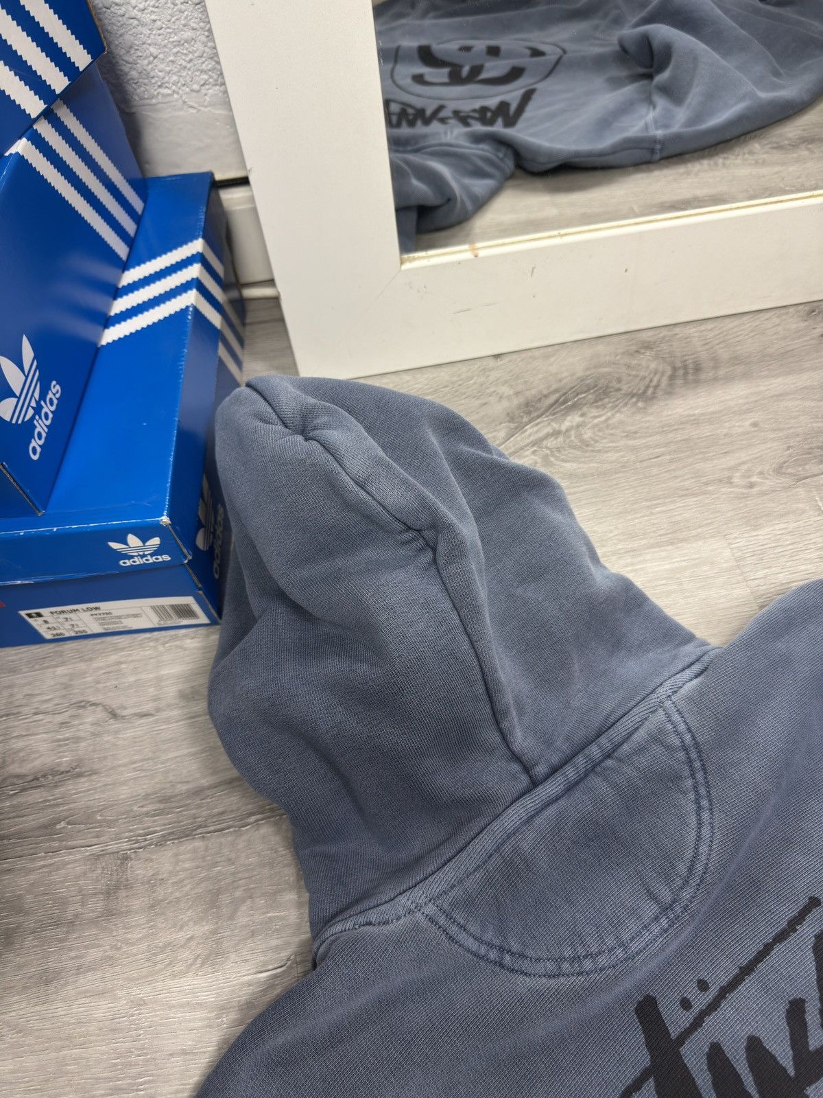 Stussy Stussy big logo washed hoodie Size US XL / EU 56 / 4 - 7 Thumbnail