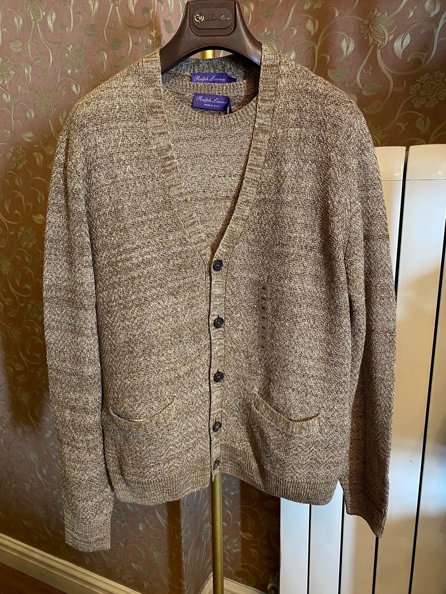 Polo Ralph Lauren Ralph Lauren Purple Label Silk-Linen Cardigan Size US M / EU 48-50 / 2 - 1 Thumbnail