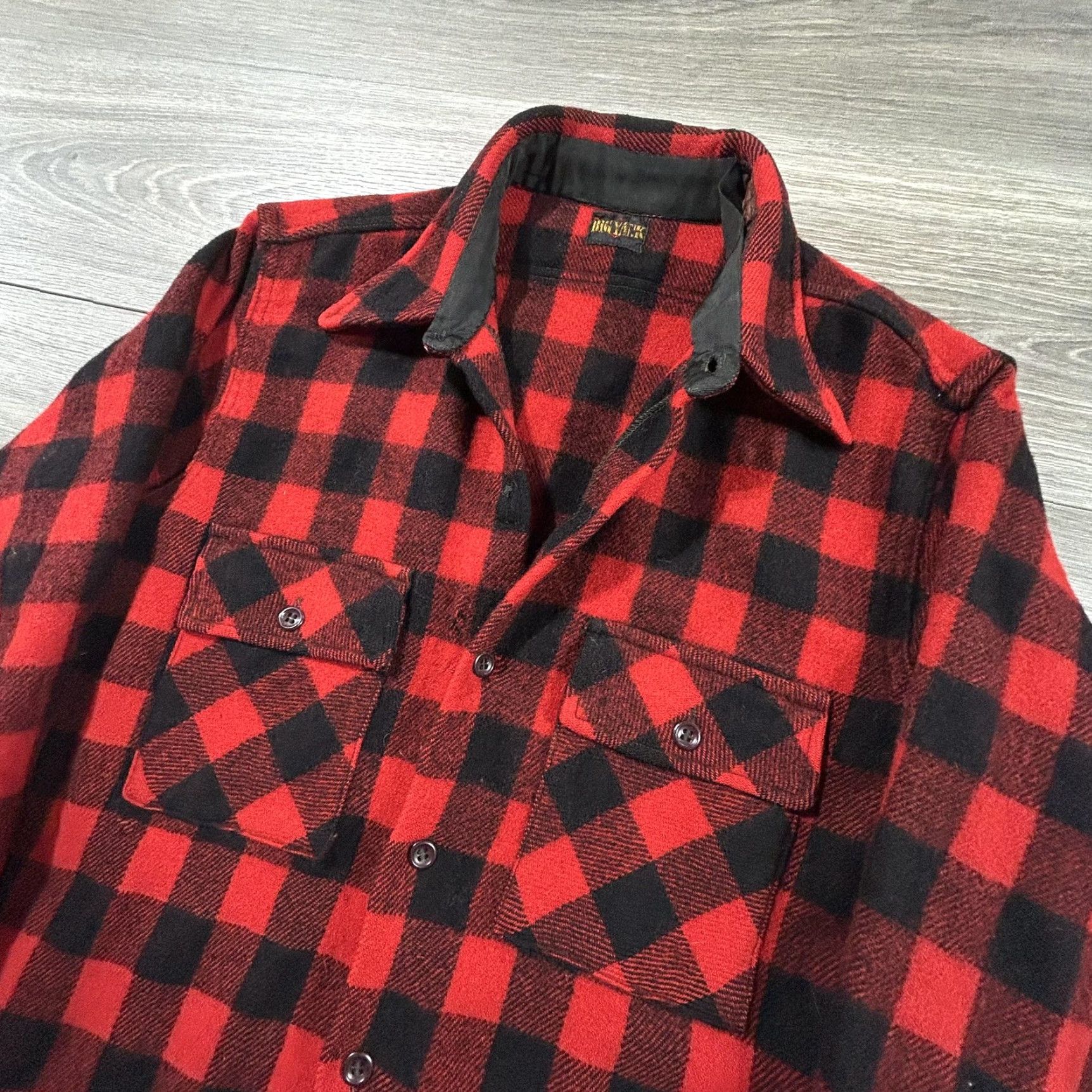 Vintage VINTAGE Big Yank Shirt Mens M Plaid Flannel 30s Buffalo Wool Buttoned Pocketed Casual Workwear Size US M / EU 48-50 / 2 - 3 Thumbnail
