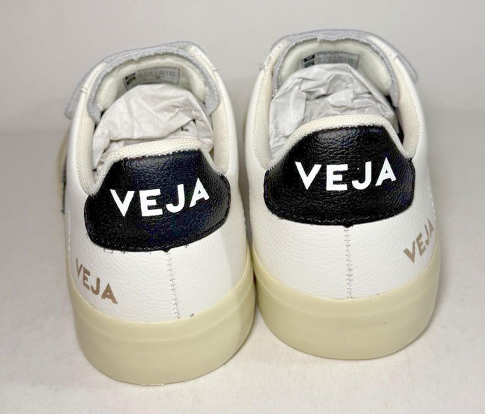 Veja VEJA Recife Leather Low Top Hook & Loop Sneaker Shoes White Size US 5 / IT 35 - 4 Thumbnail