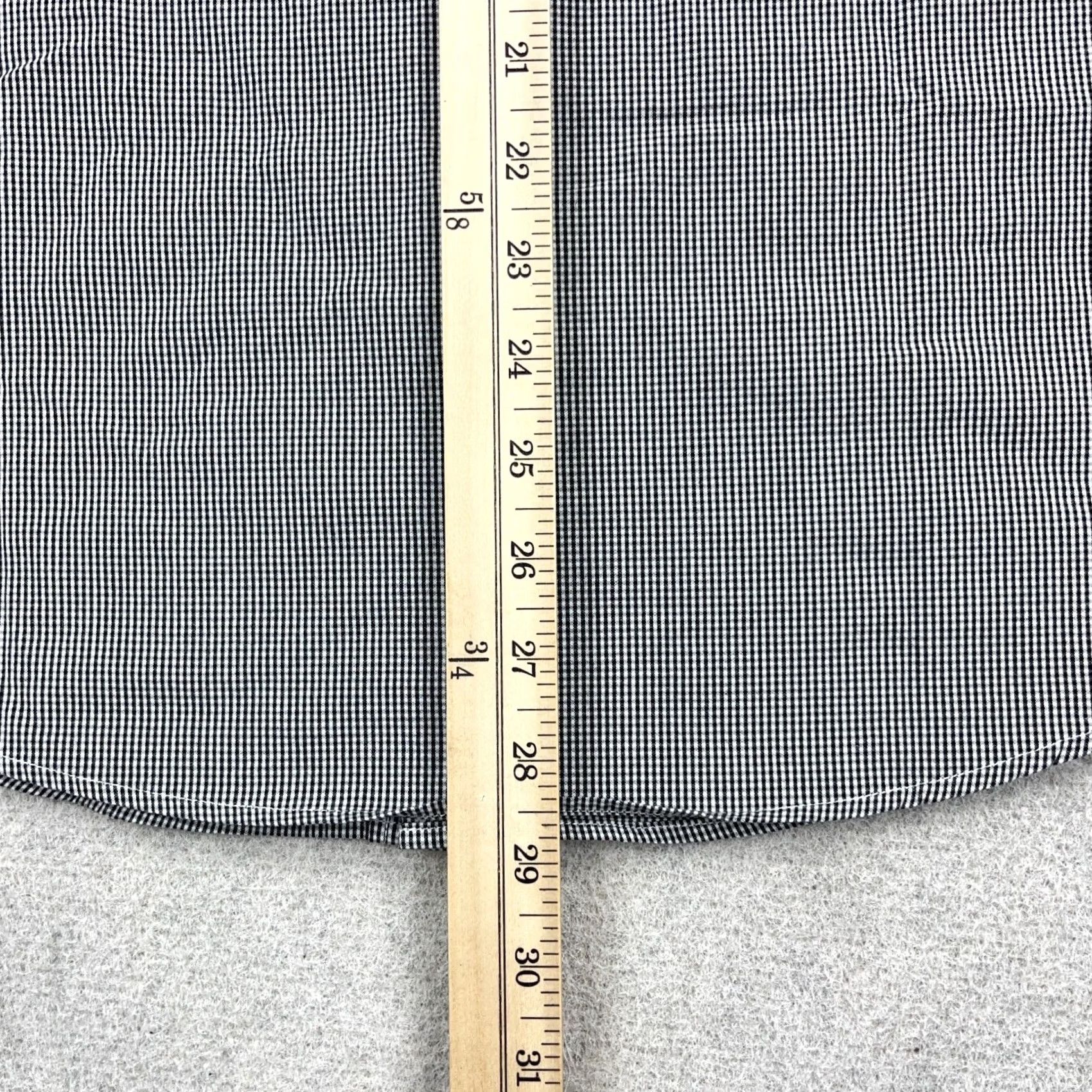 UNTUCKit UNTUCKit Shirt Men XL Slim Fit Button Up Black Check Plaid Dress Poplin Casual Size US XL / EU 56 / 4 - 5 Thumbnail