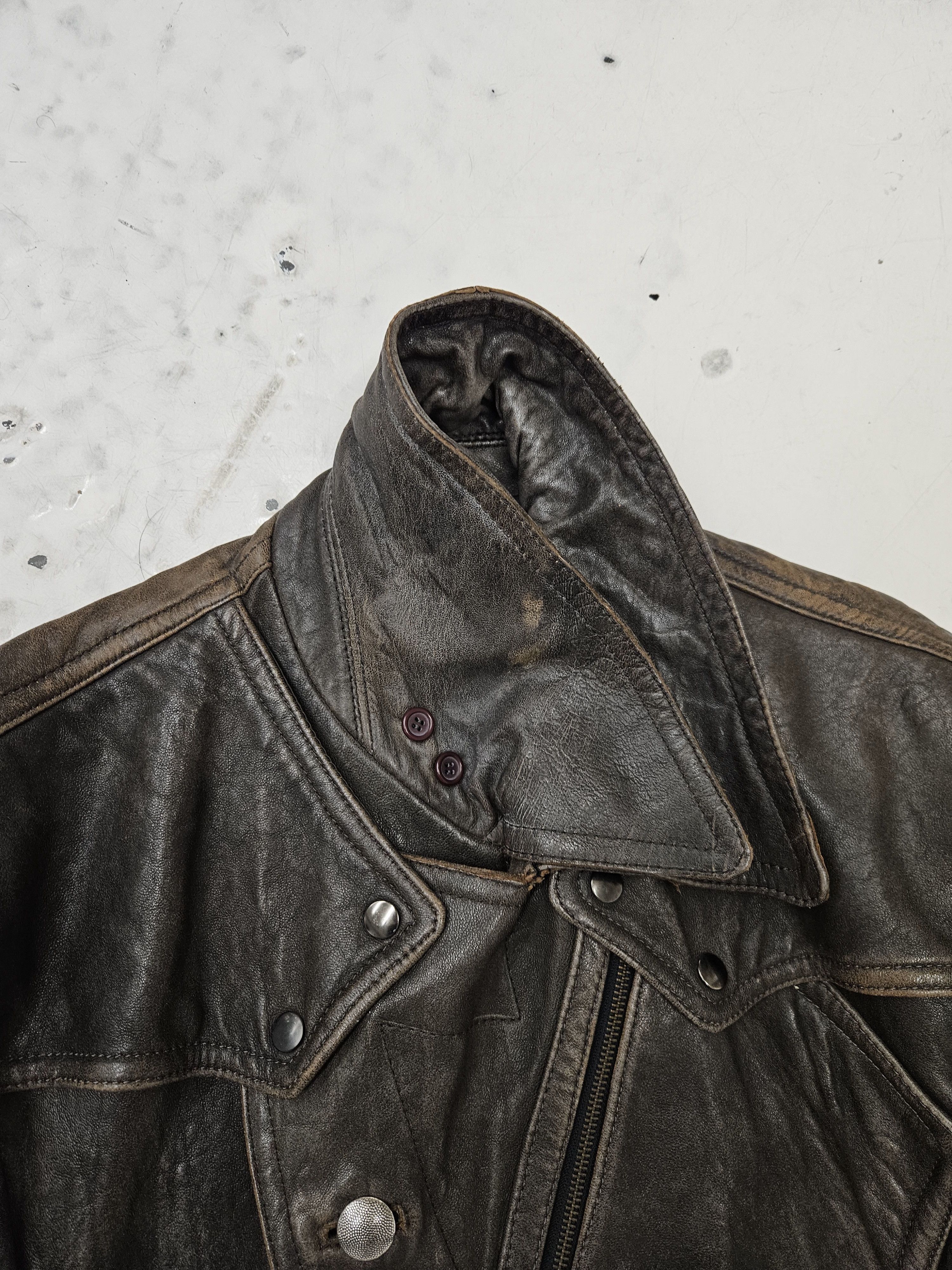 Genuine Leather Vintage Hein Gericke leather biker jacket Size US L / EU 52-54 / 3 - 6 Thumbnail