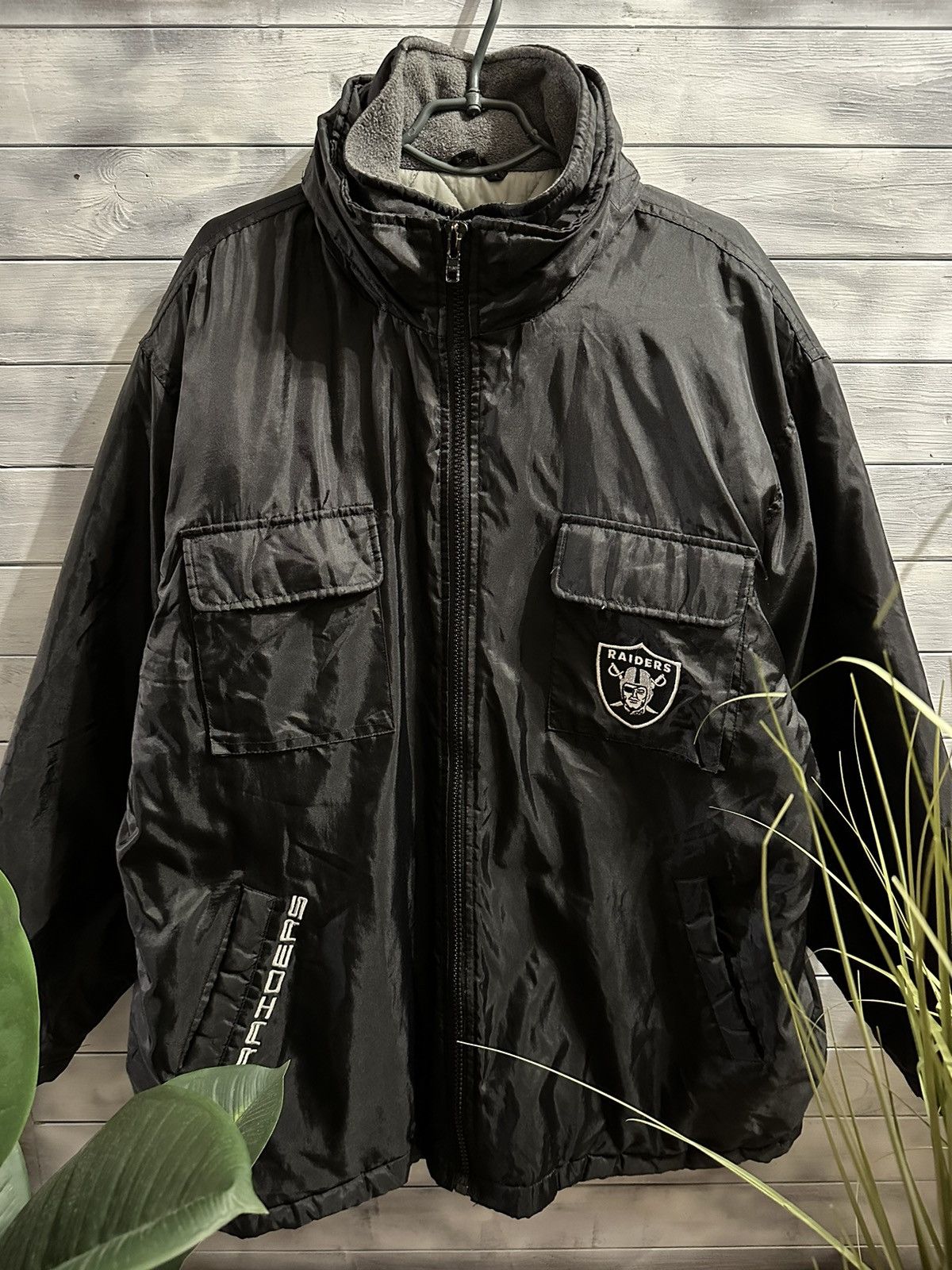 NFL Rare Vintage Jacket Raiders Oakland Made in Korea. Size US L / EU 52-54 / 3 - 2 Thumbnail