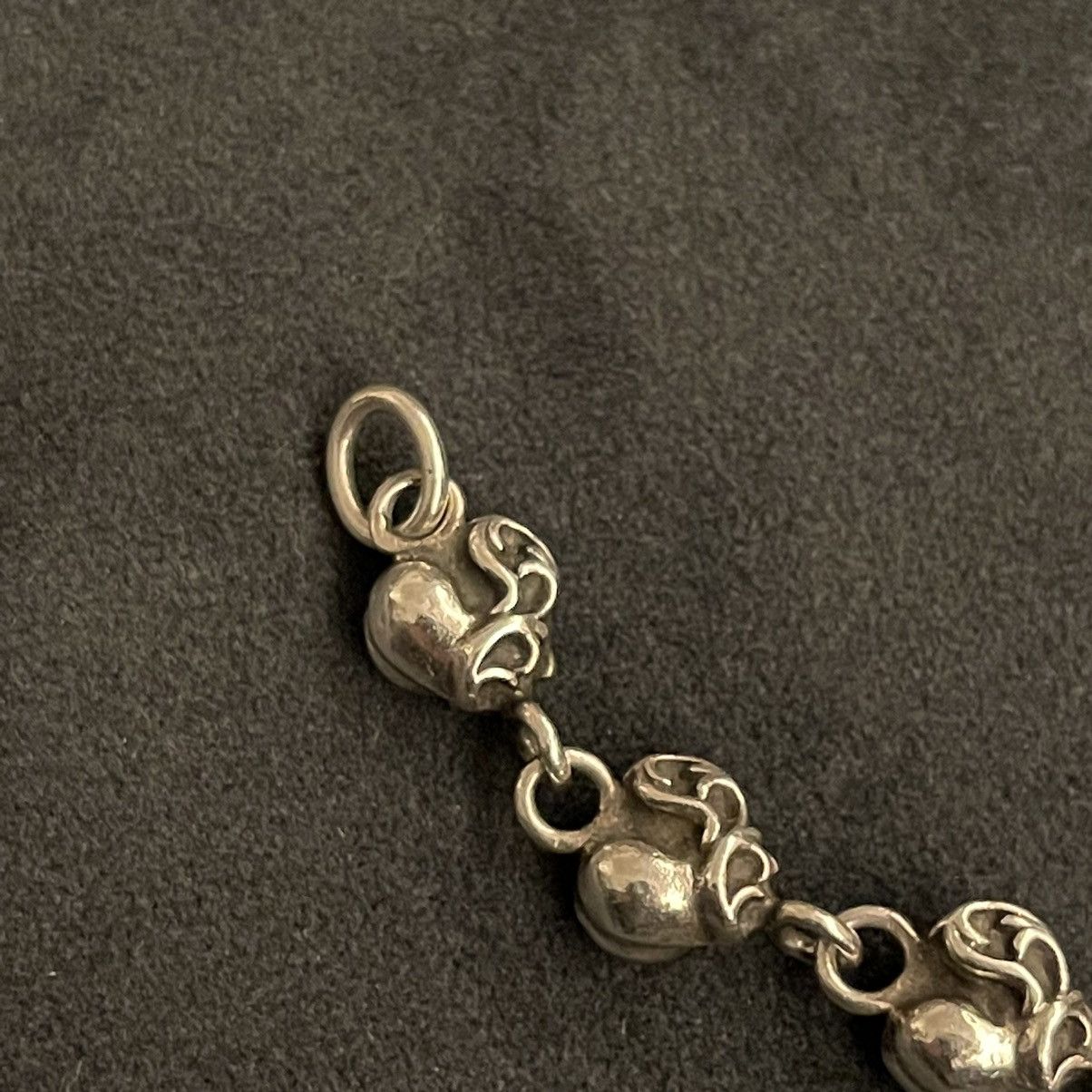 Chrome Hearts Chrome Hearts Heart Stack Charm Bracelet 11 Link 7.25 Inch Size ONE SIZE - 3 Thumbnail