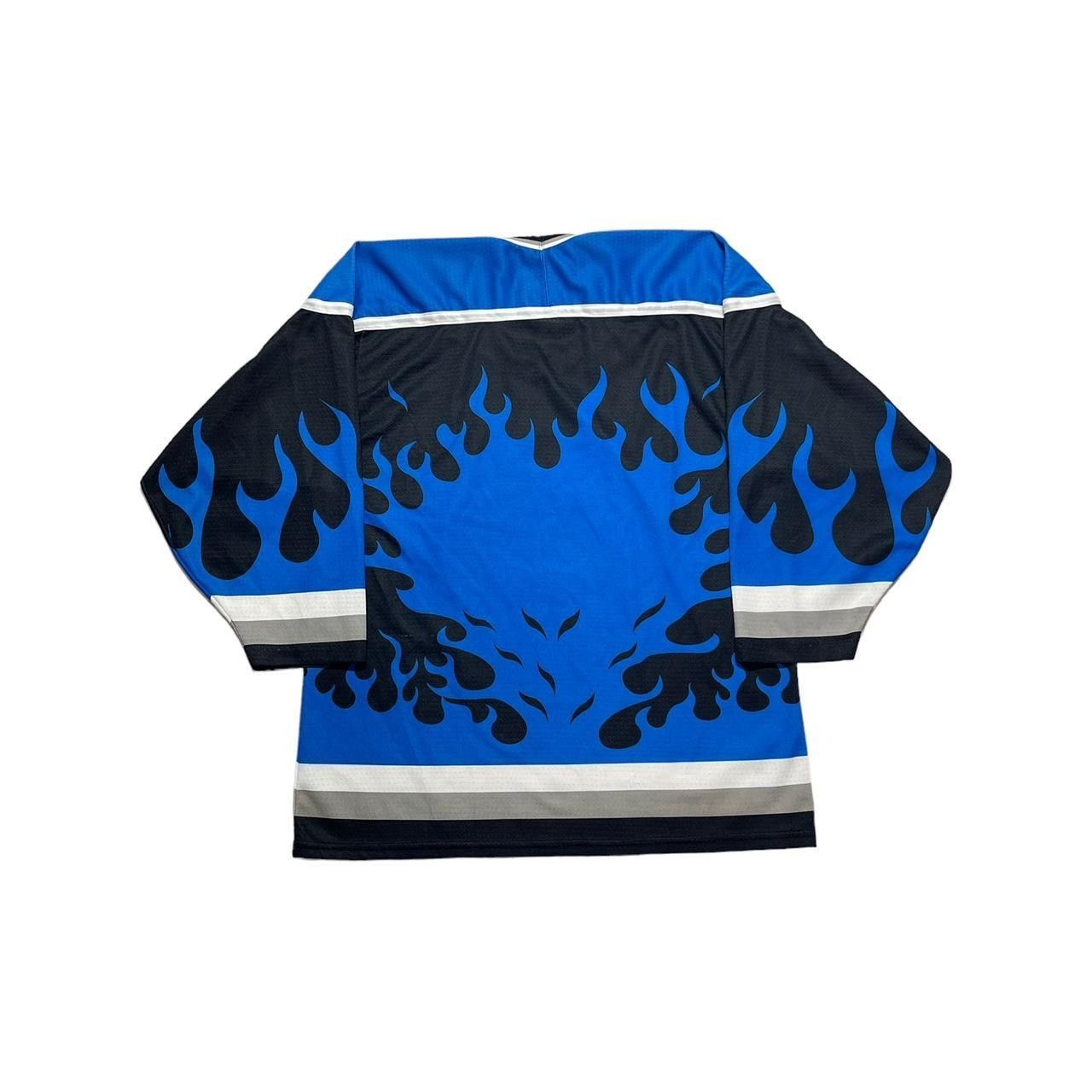Ccm × NHL × Vintage Vintage Phoenix Roadrunners Blue Flame Hockey Jersey Size US M / EU 48-50 / 2 - 2 Thumbnail