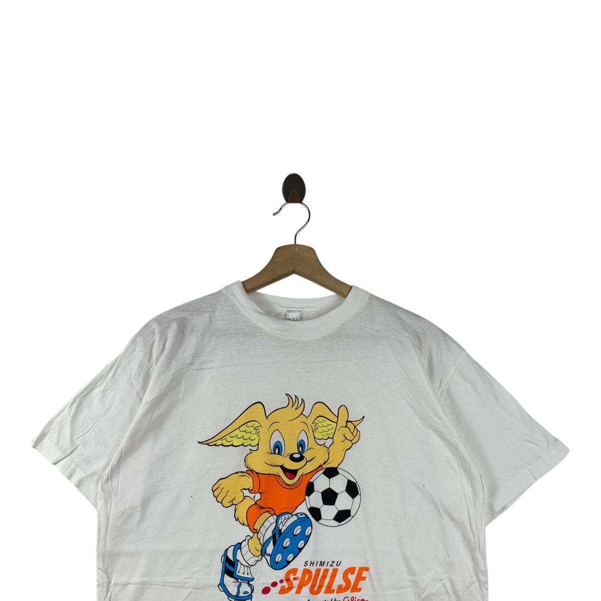 Vintage Vintage 1992 SHIMIZU S-PULSE Glico Japan Football Tee Size US L / EU 52-54 / 3 - 2 Thumbnail