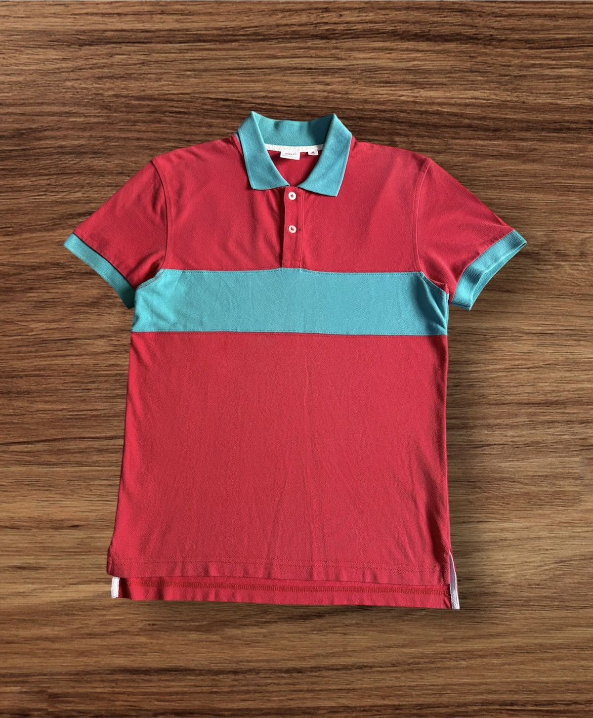 Michael Bastian X Uniqlo Two Tone Color Striped Polo Tee