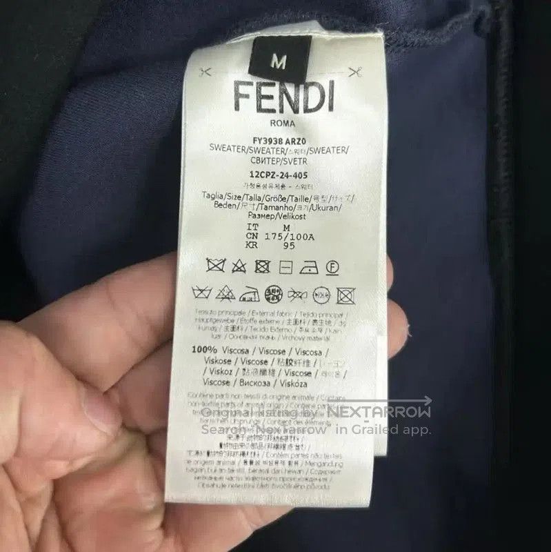 Fendi Fendi Black Modal Men's Sweatshirt . Size US M / EU 48-50 / 2 - 4 Thumbnail