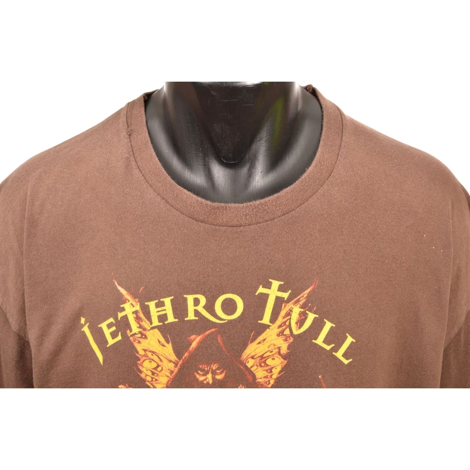 Fruit Of The Loom DDP Fruit of the Loom Jethro Tull Vintage 2007 Europe Tour T-Shirt Tee XL Mens Brown Size US XL / EU 56 / 4 - 2 Thumbnail