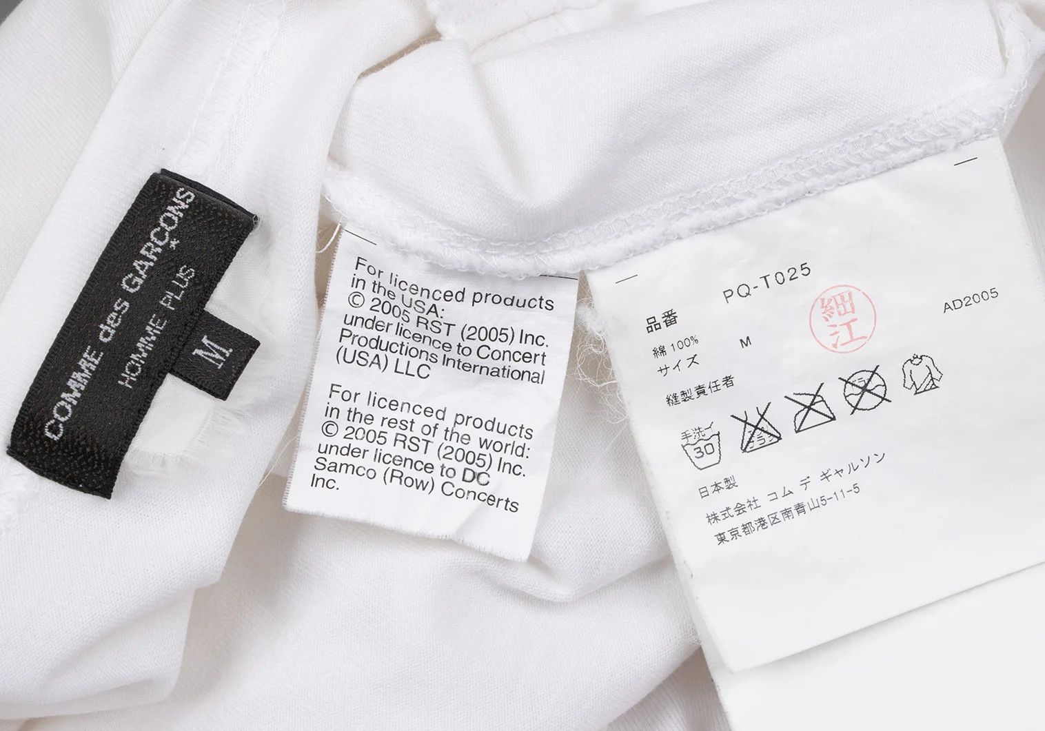 Comme des Garcons Homme Plus Rolling Stones Lip Print Big T-Shirt in White and Red M Size US M / EU 48-50 / 2 - 19 Thumbnail