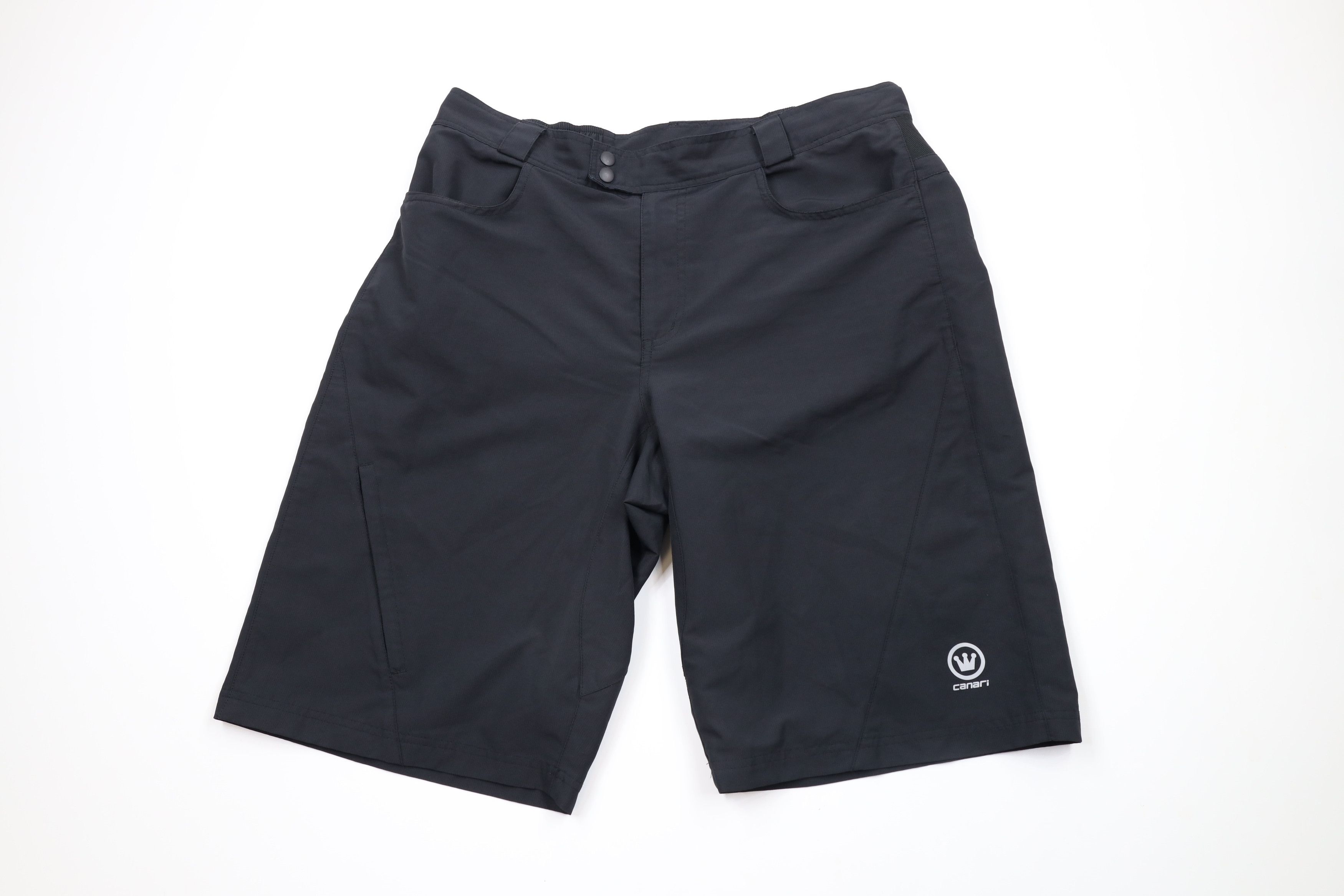 Canari × Vintage Canari Out Reflective Hybrid Bicycle Cycling Shorts Black Size US 36 / EU 52 - 1 Thumbnail