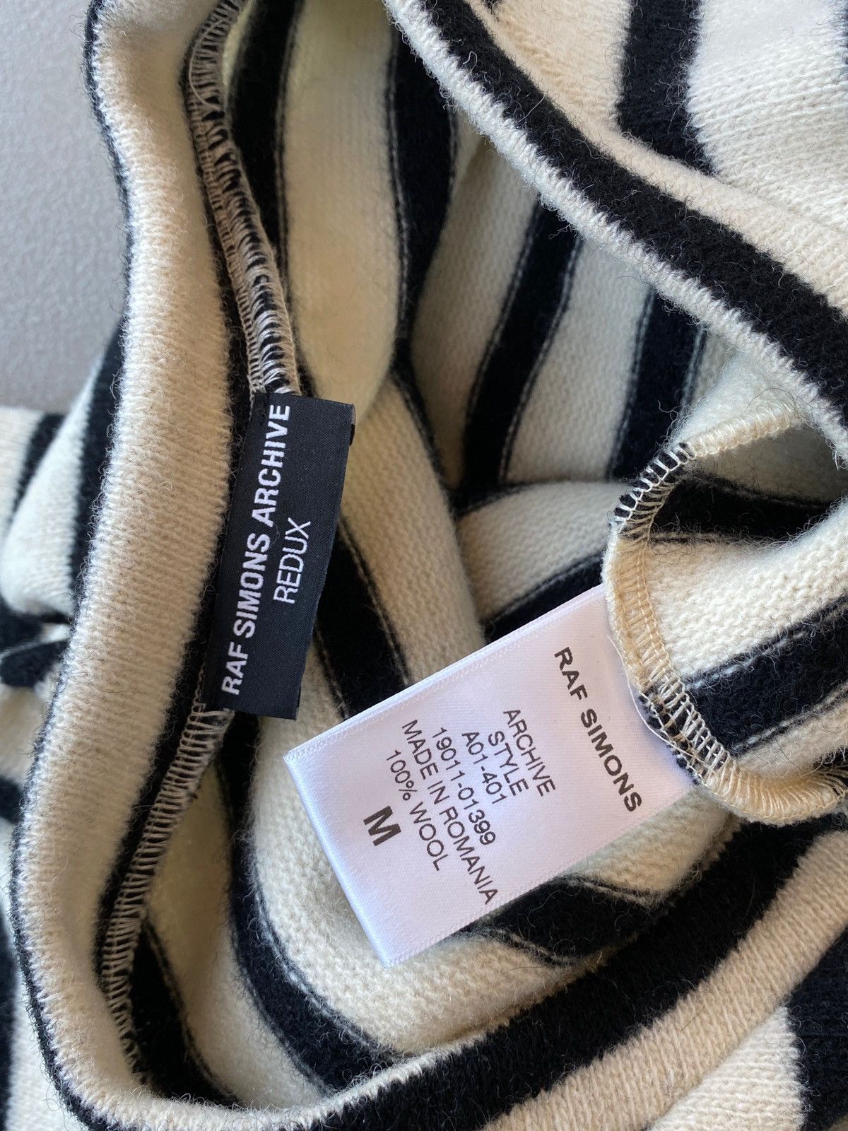Raf Simons Raf Simons Archive Redux SS02–Poem Panel Wool Sweater Size US M / EU 48-50 / 2 - 6 Thumbnail