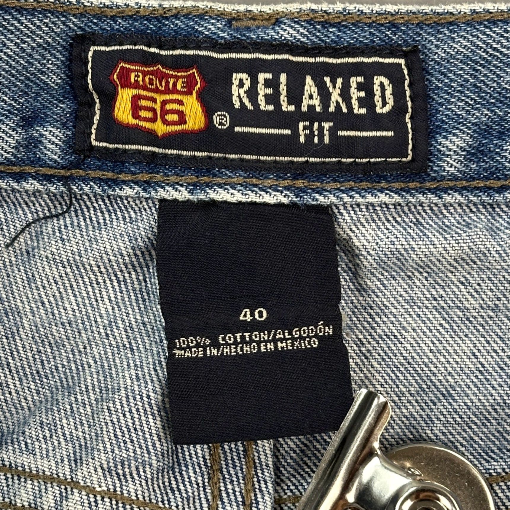 Route 66 Vintage Route 66 Shorts Mens 40 Stone Wash Denim Relaxed Fit Jorts Y2K Bermuda Casual 90s Mens Size US 40 / EU 56 - 4 Thumbnail