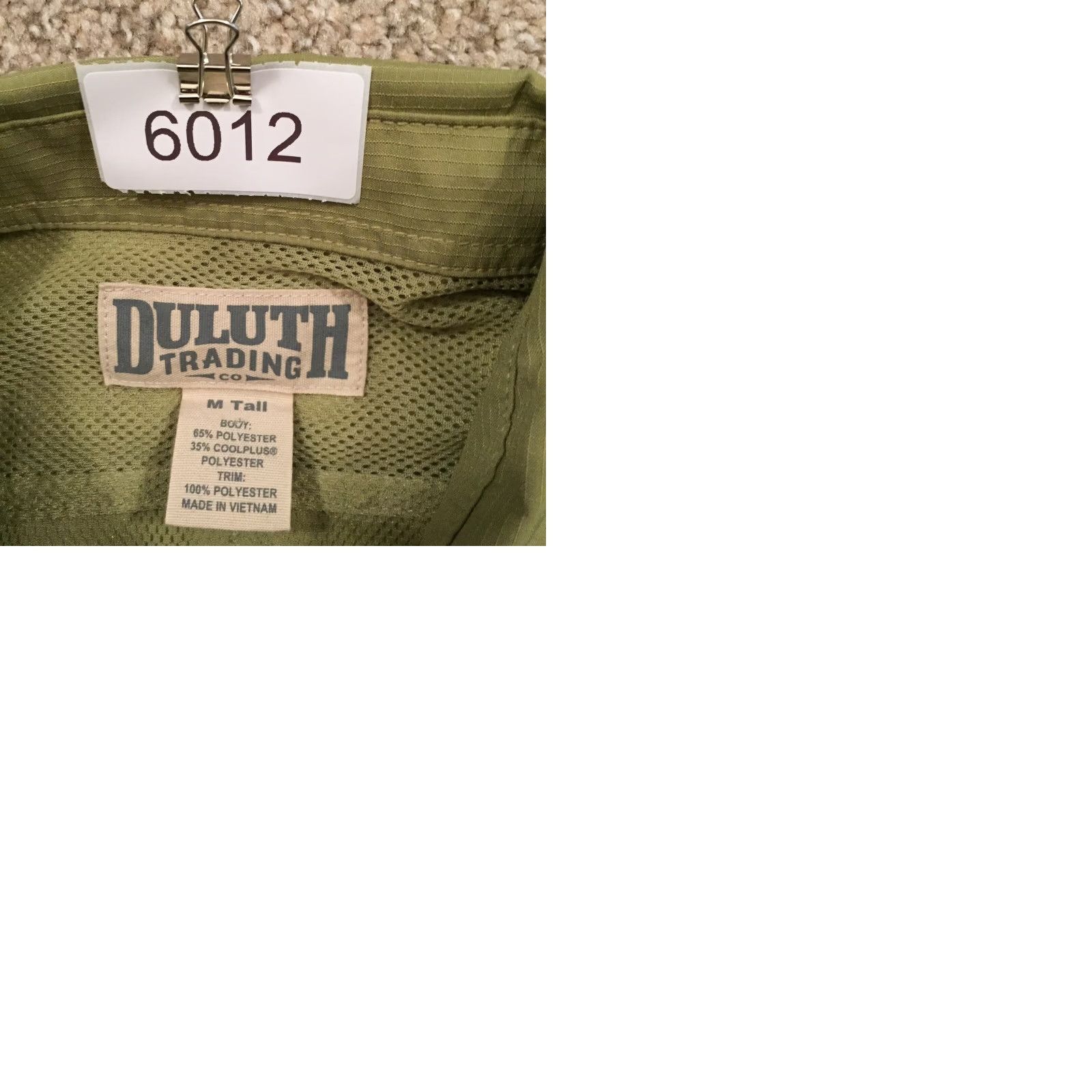 Vintage Duluth Shirt Mens Medium Tall Green Roll Tab Long Sleeve Button Up Pockets Size US M / EU 48-50 / 2 - 9 Thumbnail
