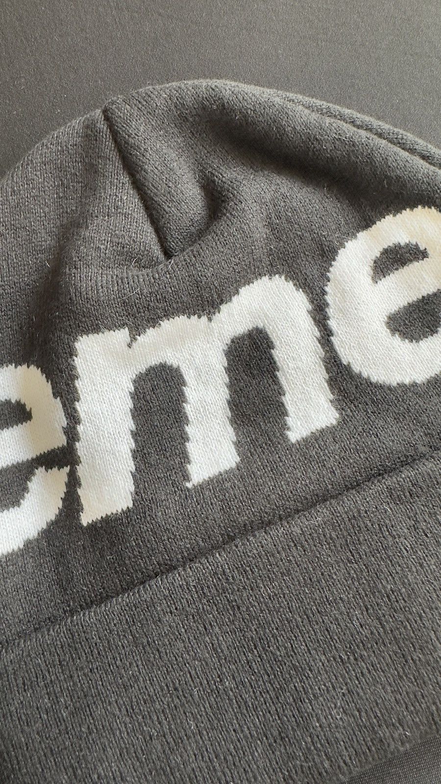 Supreme Supreme Big Logo Beanie Black Size ONE SIZE - 4 Thumbnail