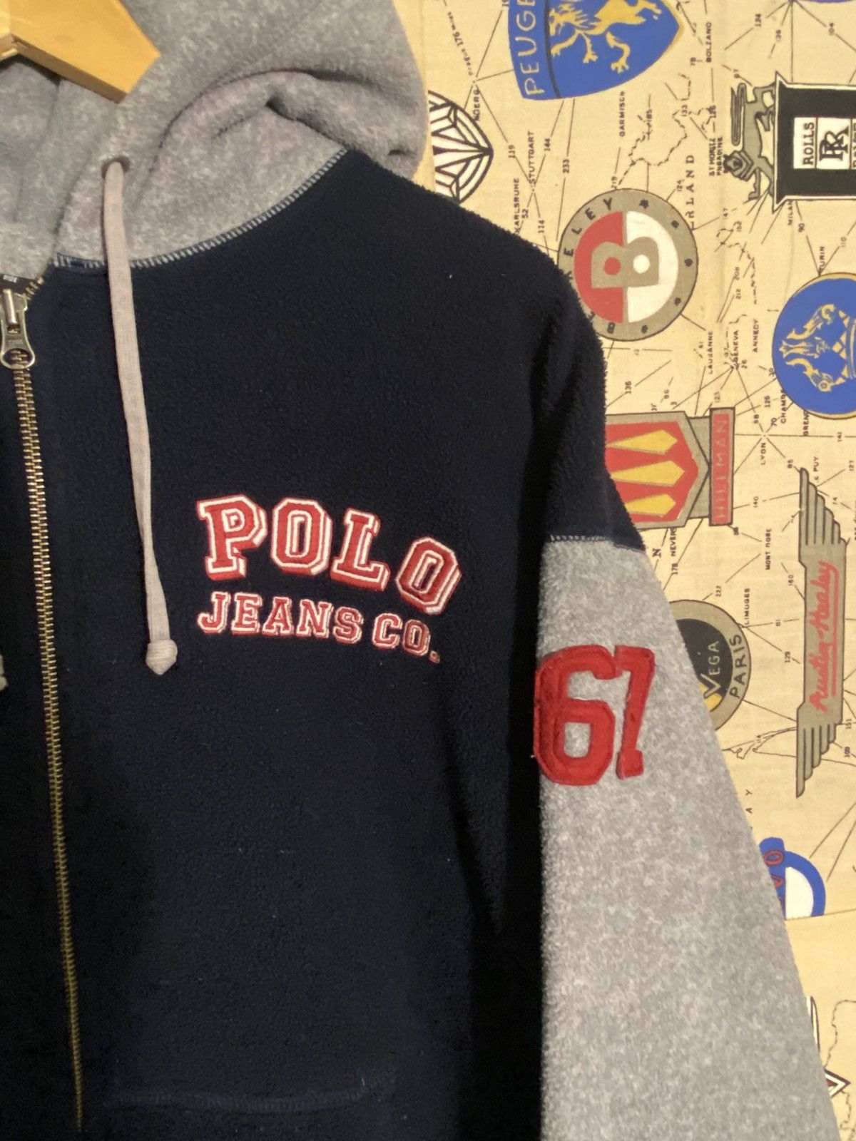 Polo Ralph Lauren Vintage Polo Ralph Lauren Jeans Big P Fleece Size US XL / EU 56 / 4 - 3 Thumbnail