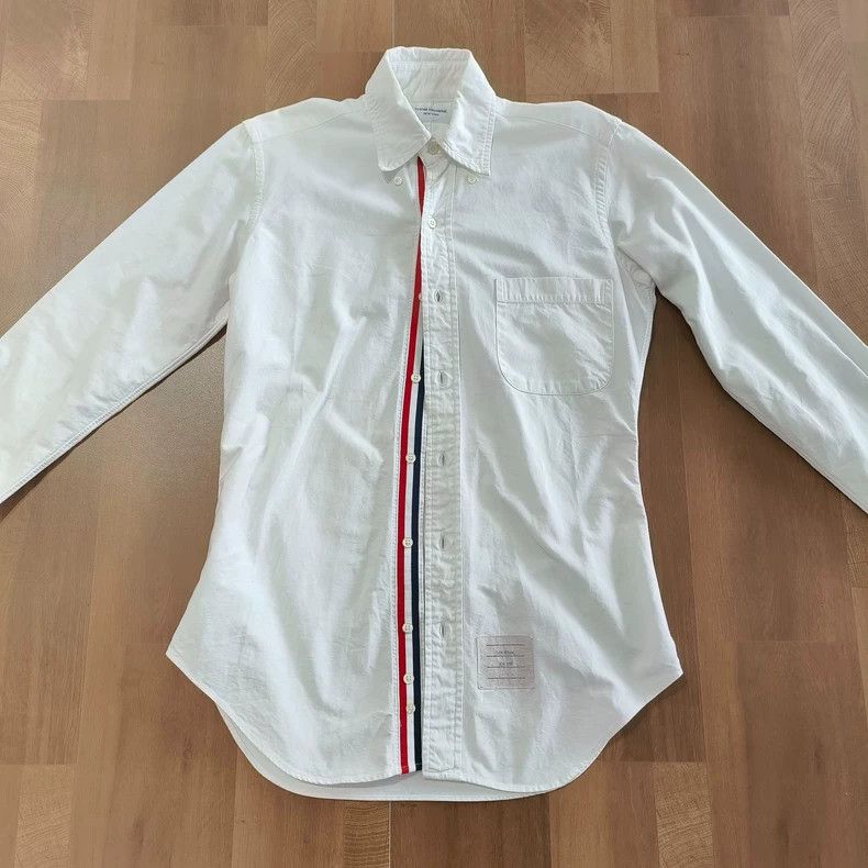 Thom Browne Thom Browne White cardigan with colored stripes Size US XS / EU 42 / 0 - 1 Thumbnail