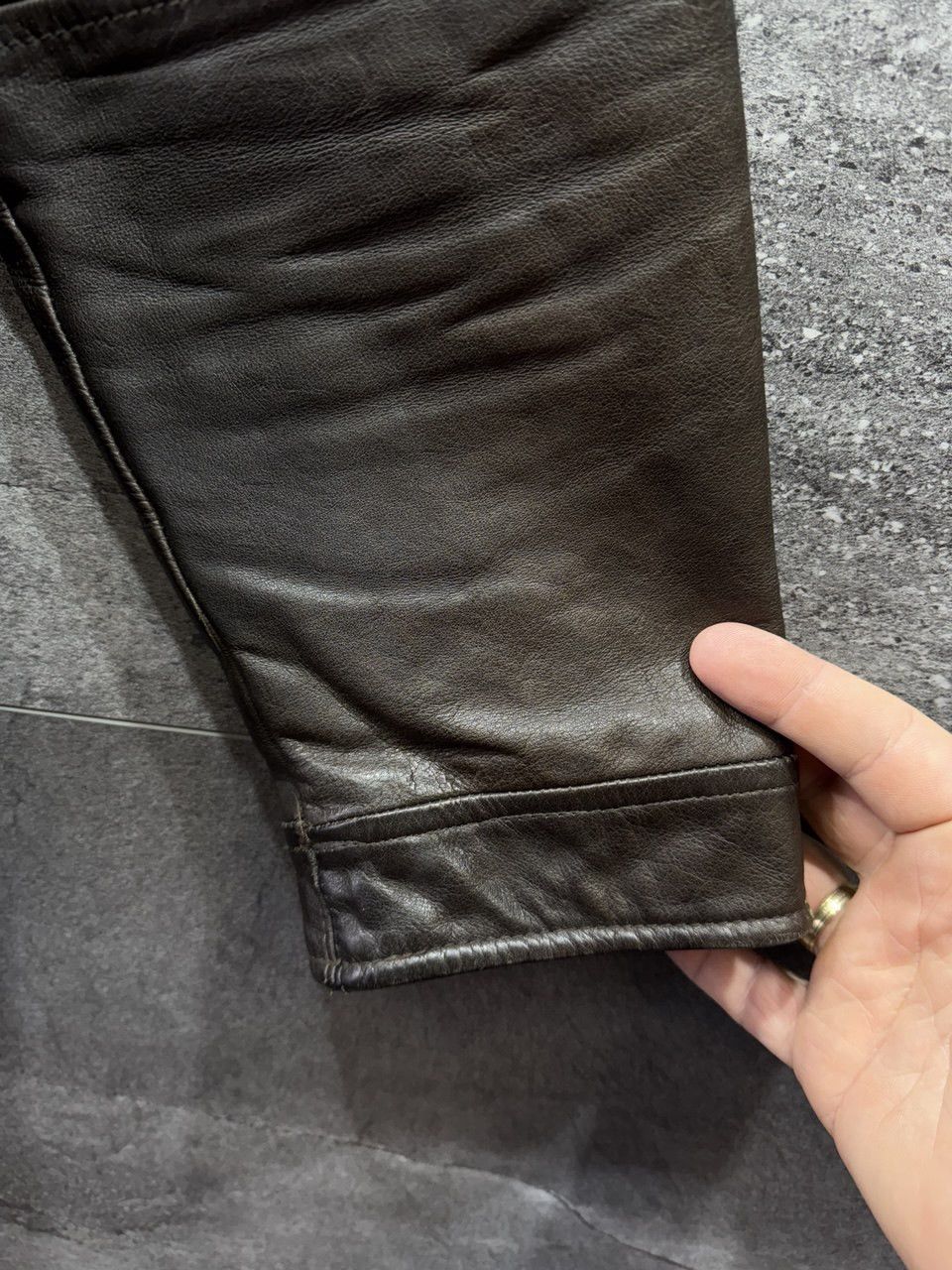 Moschino Moschino jeans leather men’s jacket Brown Biker Size US M / EU 48-50 / 2 - 7 Thumbnail