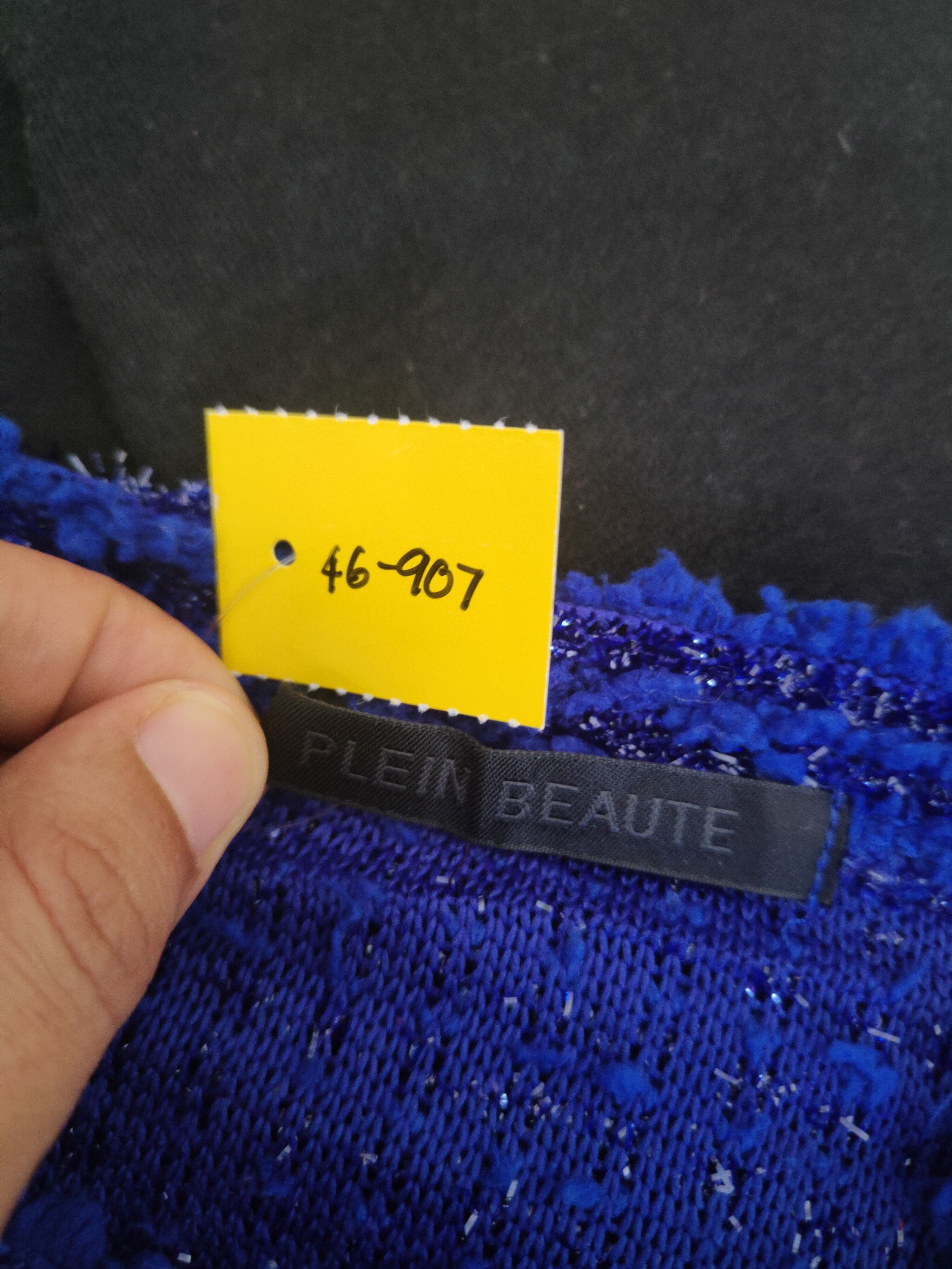 Japanese Brand Plein Beaute Blue Fur Mohair Knitwear #46-907 Size M / US 6-8 / IT 42-44 - 13 Thumbnail