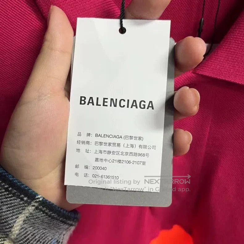 Balenciaga Balenciaga Red Orange Stripe Logo Polo. Size US S / EU 44-46 / 1 - 4 Thumbnail