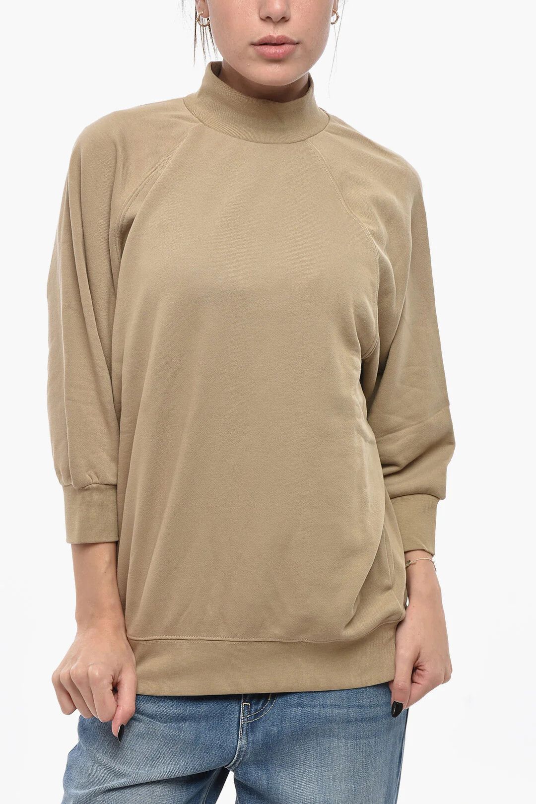 Fear of God og1mm0326 Brushed-Cotton Sweatshirt in Beige Size XS / US 0-2 / IT 36-38 - 1 Thumbnail