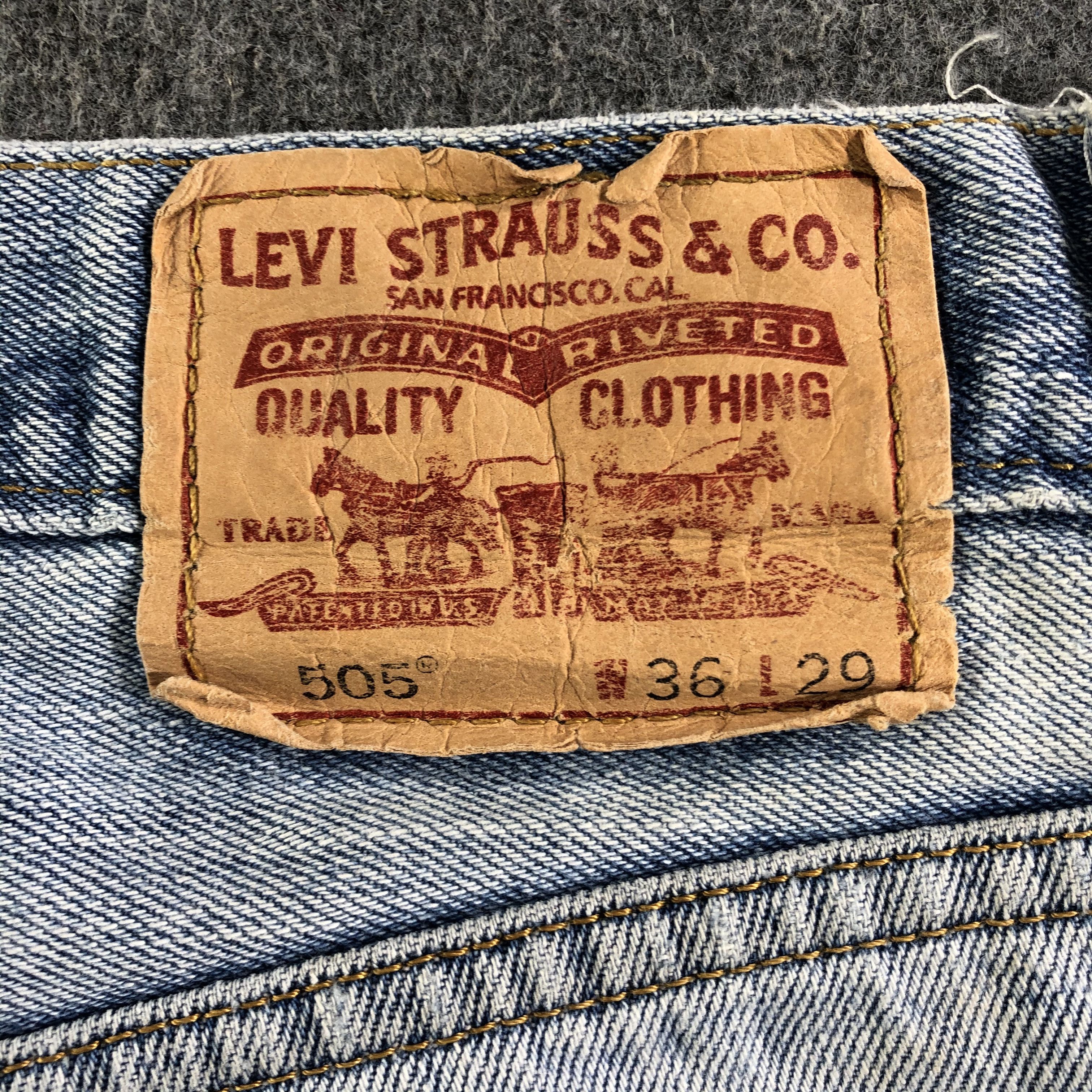 Levi's Vintage Blue Wash Levis 505 Jeans-J3099 Size US 36 / EU 52 - 5 Thumbnail