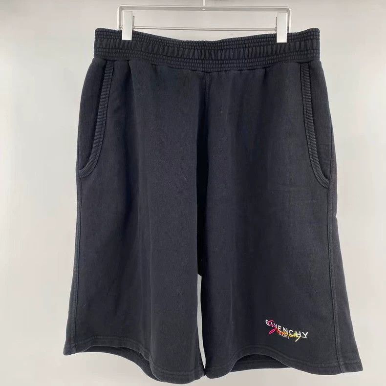 Givenchy SizeM Colorful Cursive Embroidered Letter Shorts