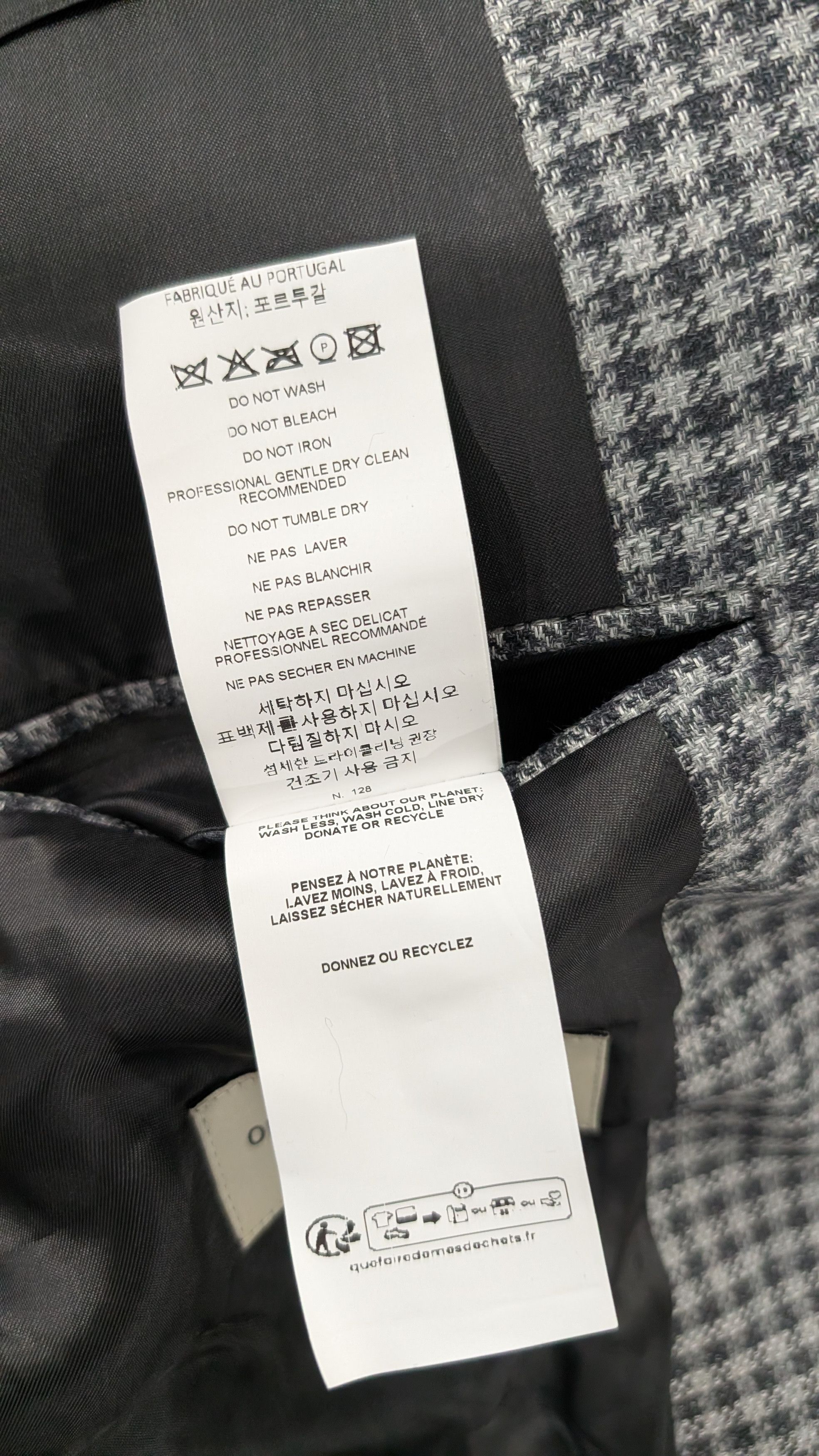 Officine Generale Officine Generale 375 Houndstooth Blazer Size 52 Size US L / EU 52-54 / 3 - 9 Thumbnail