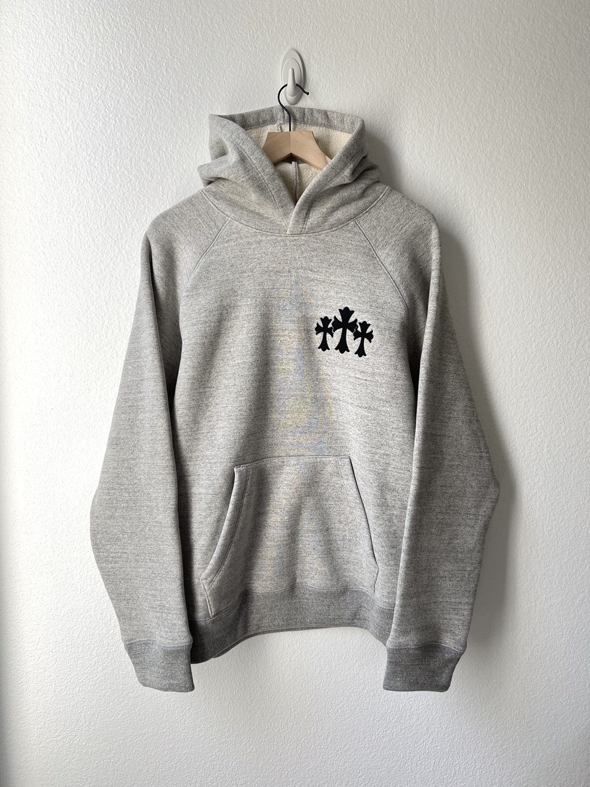 Chrome Hearts Chrome Hearts Triple Cross Grey Hoodie Size US L / EU 52-54 / 3 - 14 Thumbnail