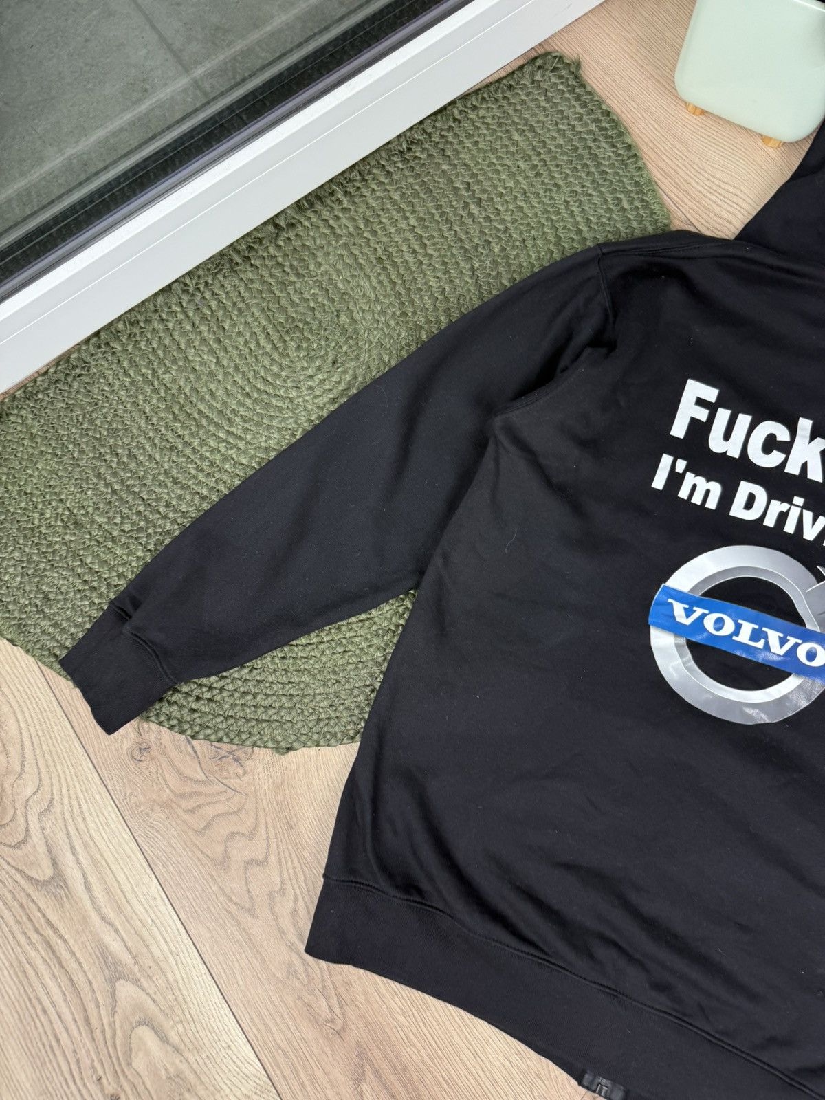 Vintage “Fuck You I Drive a VOLVO” Vintage Humor Hoodie Oversize Size US L / EU 52-54 / 3 - 4 Thumbnail