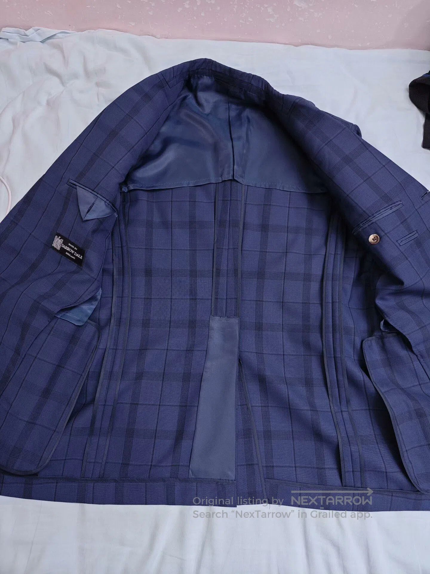 Japanese Brand Custom Wool Blazer with Plaid Pattern. Size US M / EU 48-50 / 2 - 6 Thumbnail