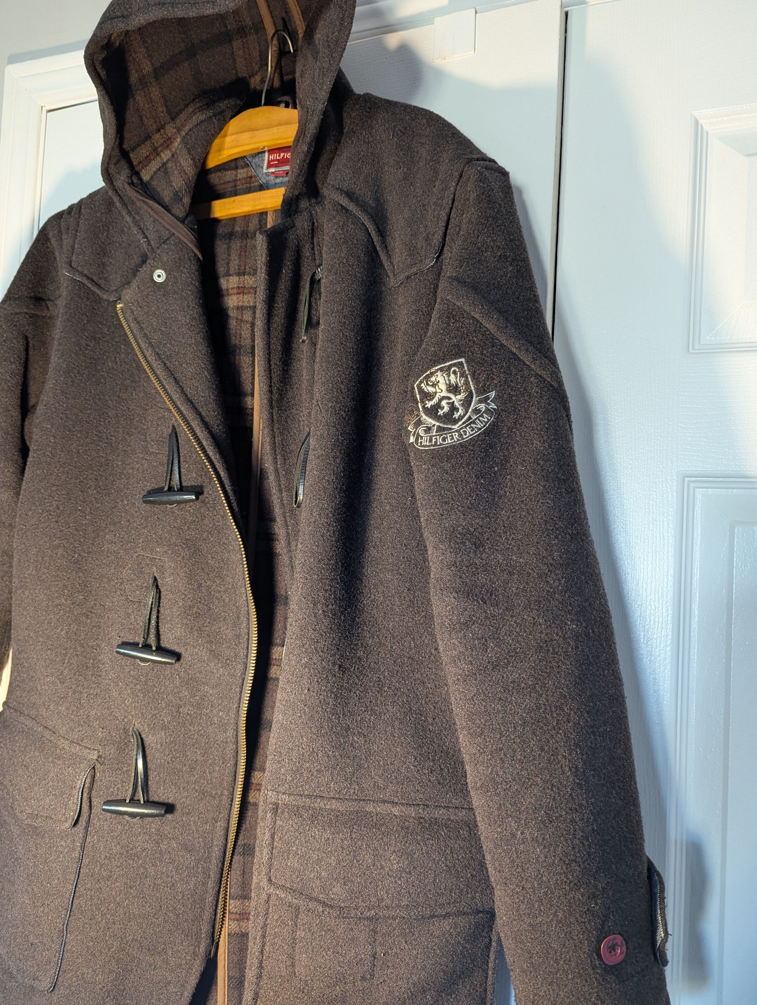 Tommy Hilfiger Woolen Hoodie.Coat Vintage Size US M / EU 48-50 / 2 - 1 Thumbnail