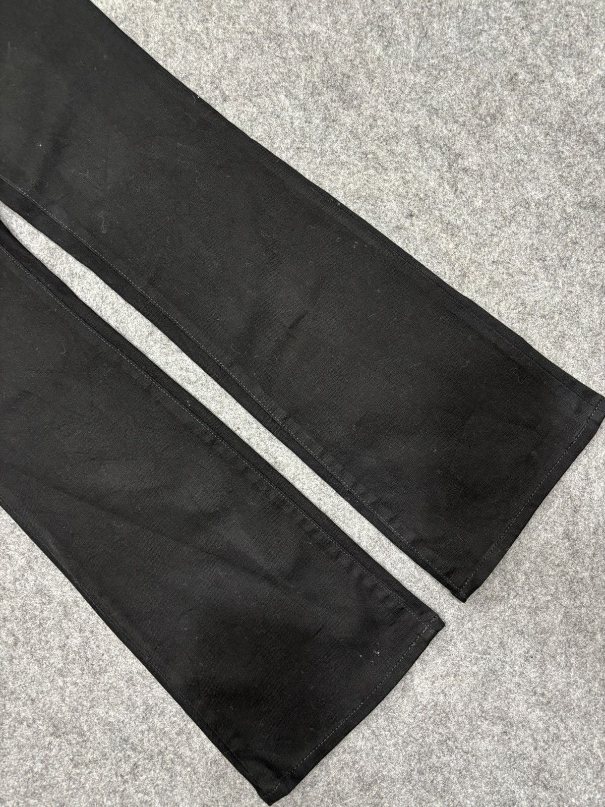 GU 💥Flare💥Japanese Brand GU Superblack Elastic Denim F693 Size US 26 / EU 42 - 8 Thumbnail