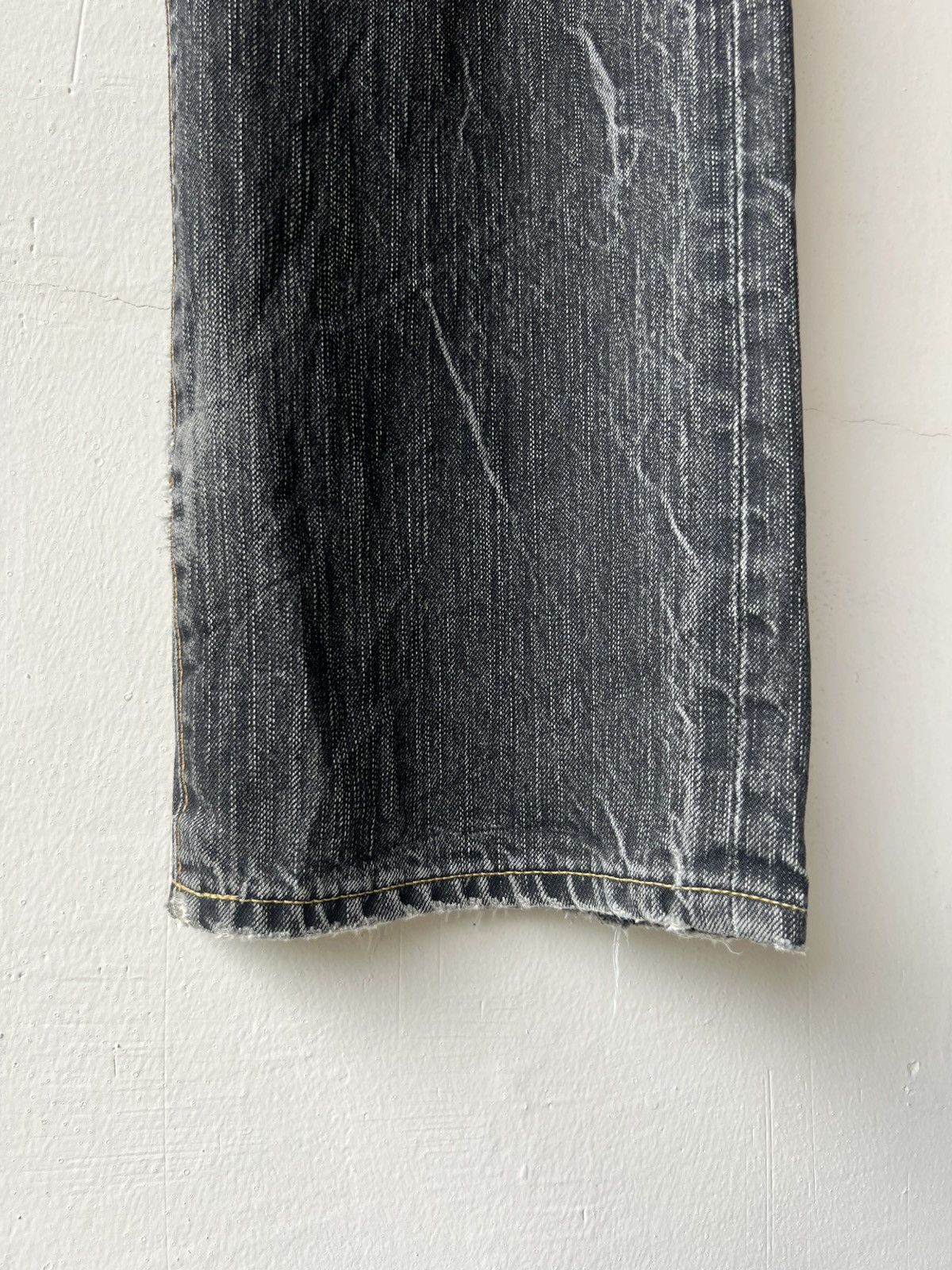 Edwin Vintage Y2K 2000s Edwin Fade Black Denim Loose Jeans Size US 31 - 15 Thumbnail