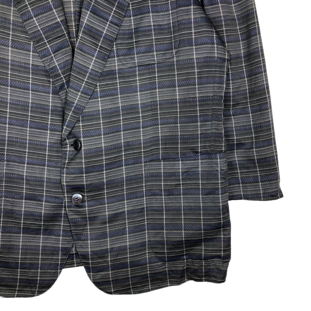 Japanese Brand 🔥Vintage Lanvin Paris Double Breast Tartan Design Coats Size US M / EU 48-50 / 2 - 5 Thumbnail