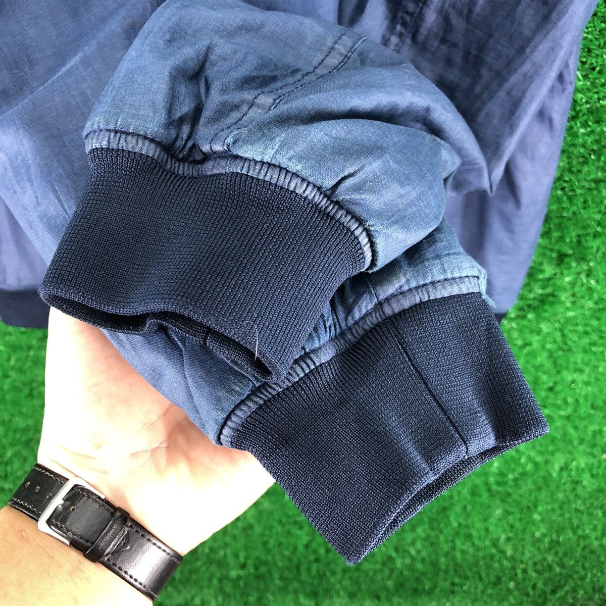 Japanese Brand Bomber Jacket Type MA-1 Denim by 1975 Size US L / EU 52-54 / 3 - 10 Thumbnail