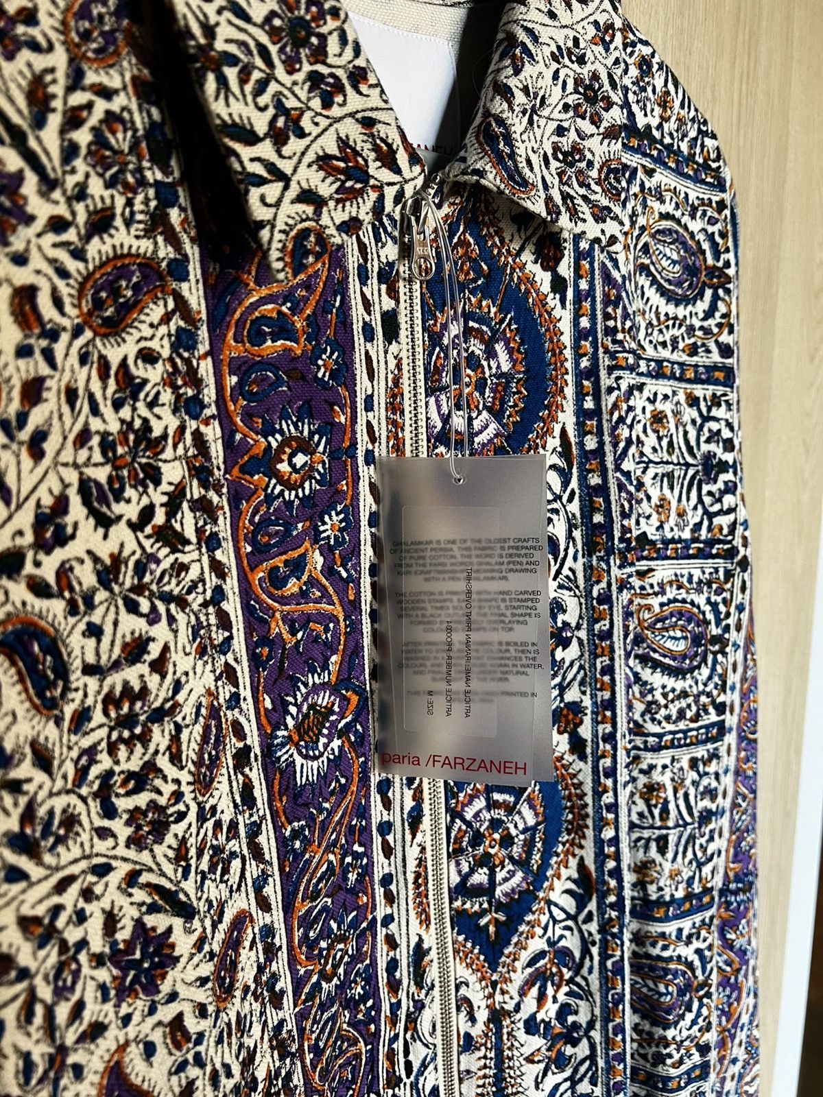 Iranian Persian Print Overshirt Jacket