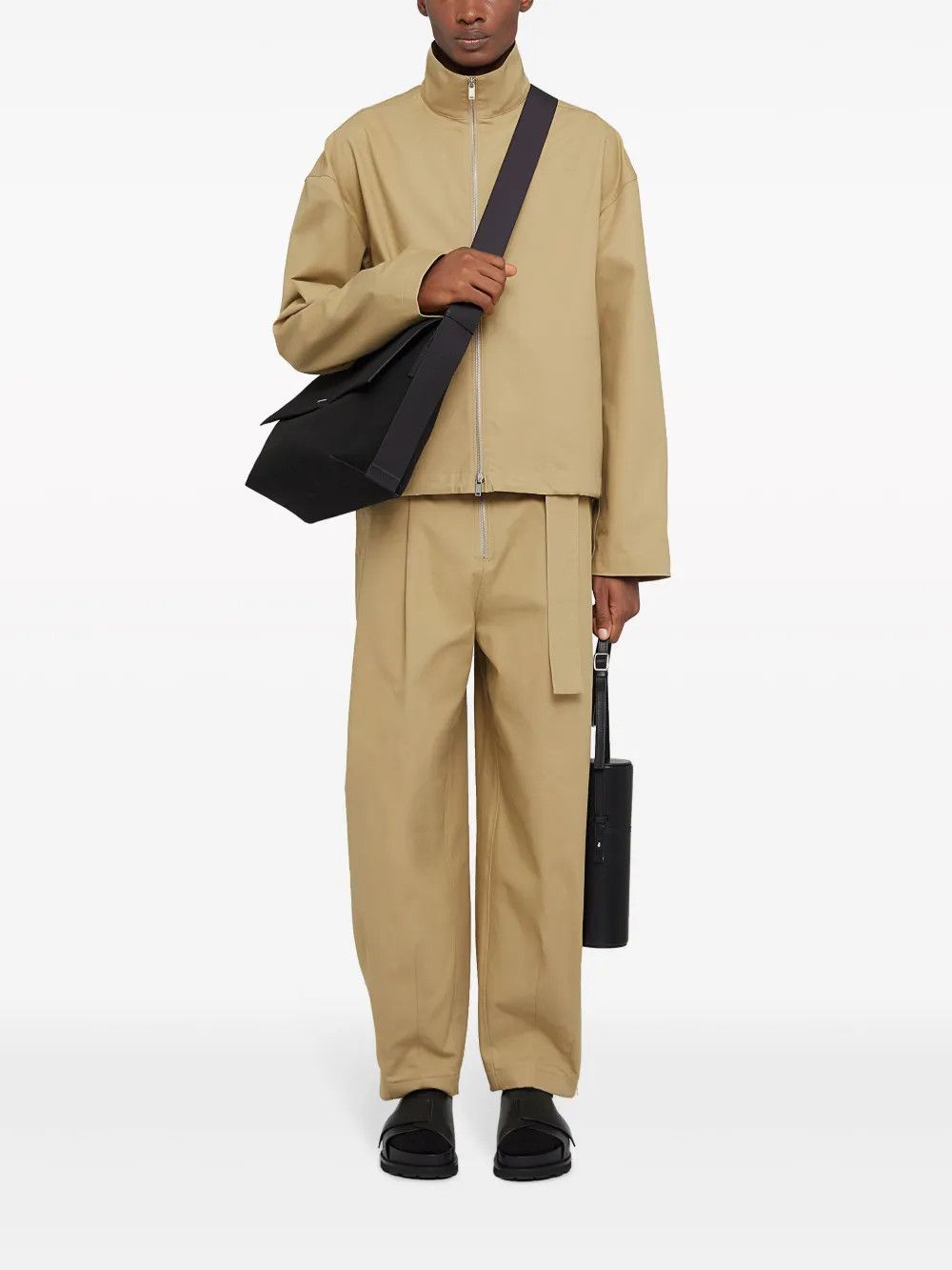 Jil Sander o1w1db10825 Belt Trousers in Beige Size US 36 / EU 52 - 2 Thumbnail