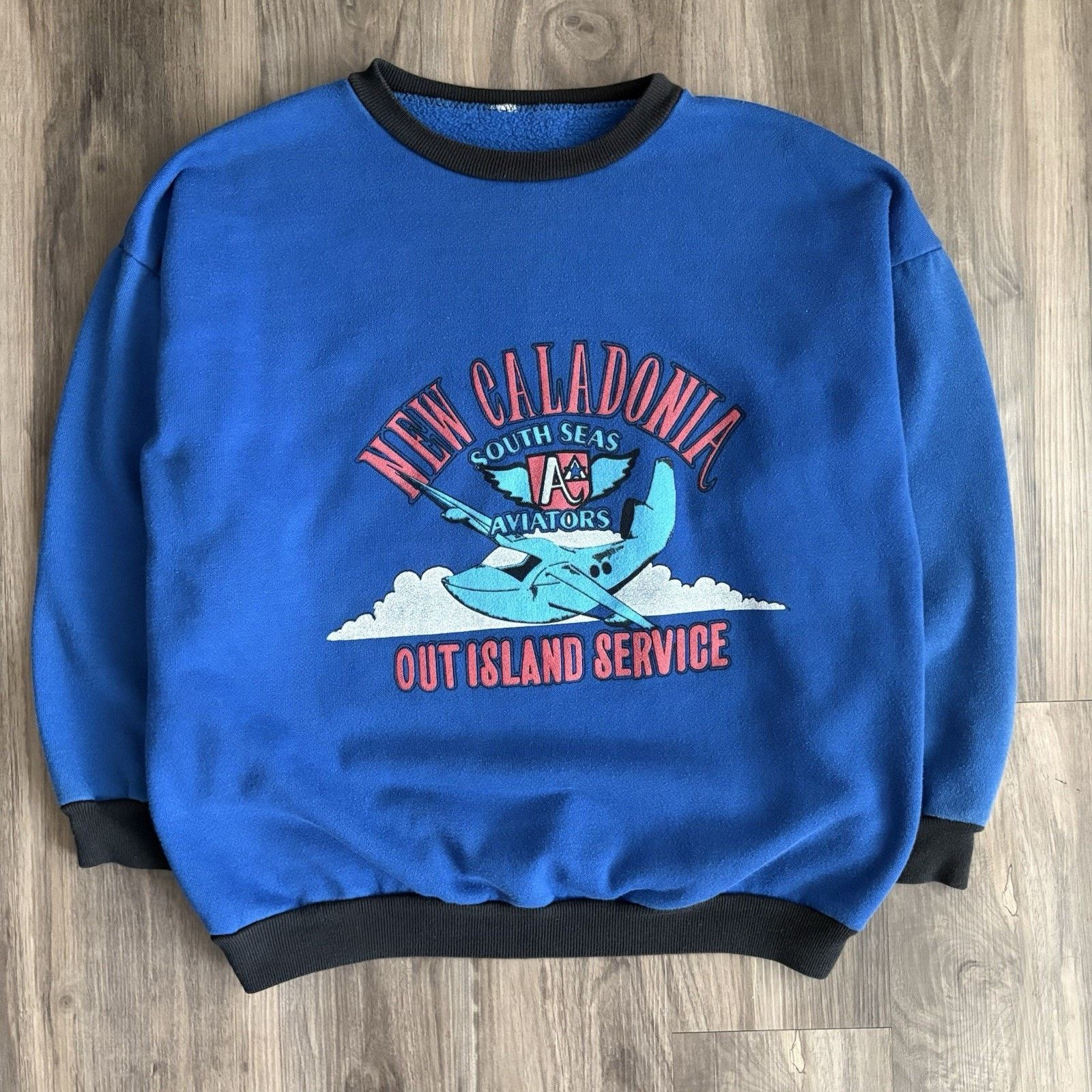 Vintage Vintage 1970s Two Toned Sweatshirt Men's Size S Size US S / EU 44-46 / 1 - 1 Thumbnail