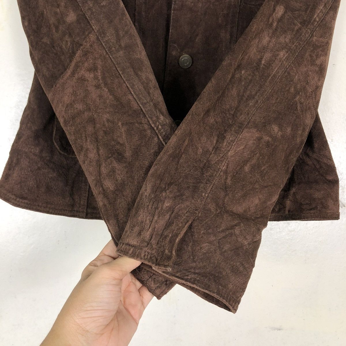Japanese Brand VINTAGE CROPPED BIKER JACKET STYLE ME JAPAN MINK FUR COLLAR Size M / US 6-8 / IT 42-44 - 15 Thumbnail