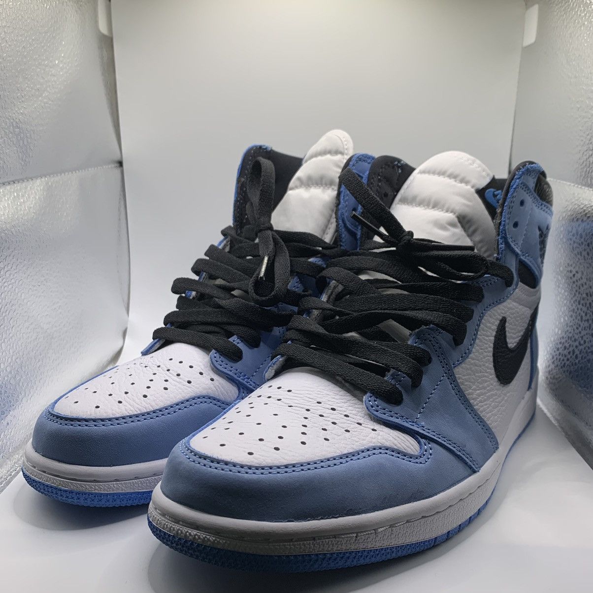 image of Jordan Brand 1 Retro High OG “University Blue” Shoes, Men's (Size 10)