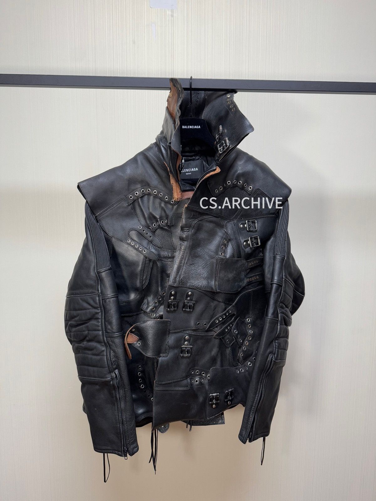 Balenciaga SS21 leather jacket