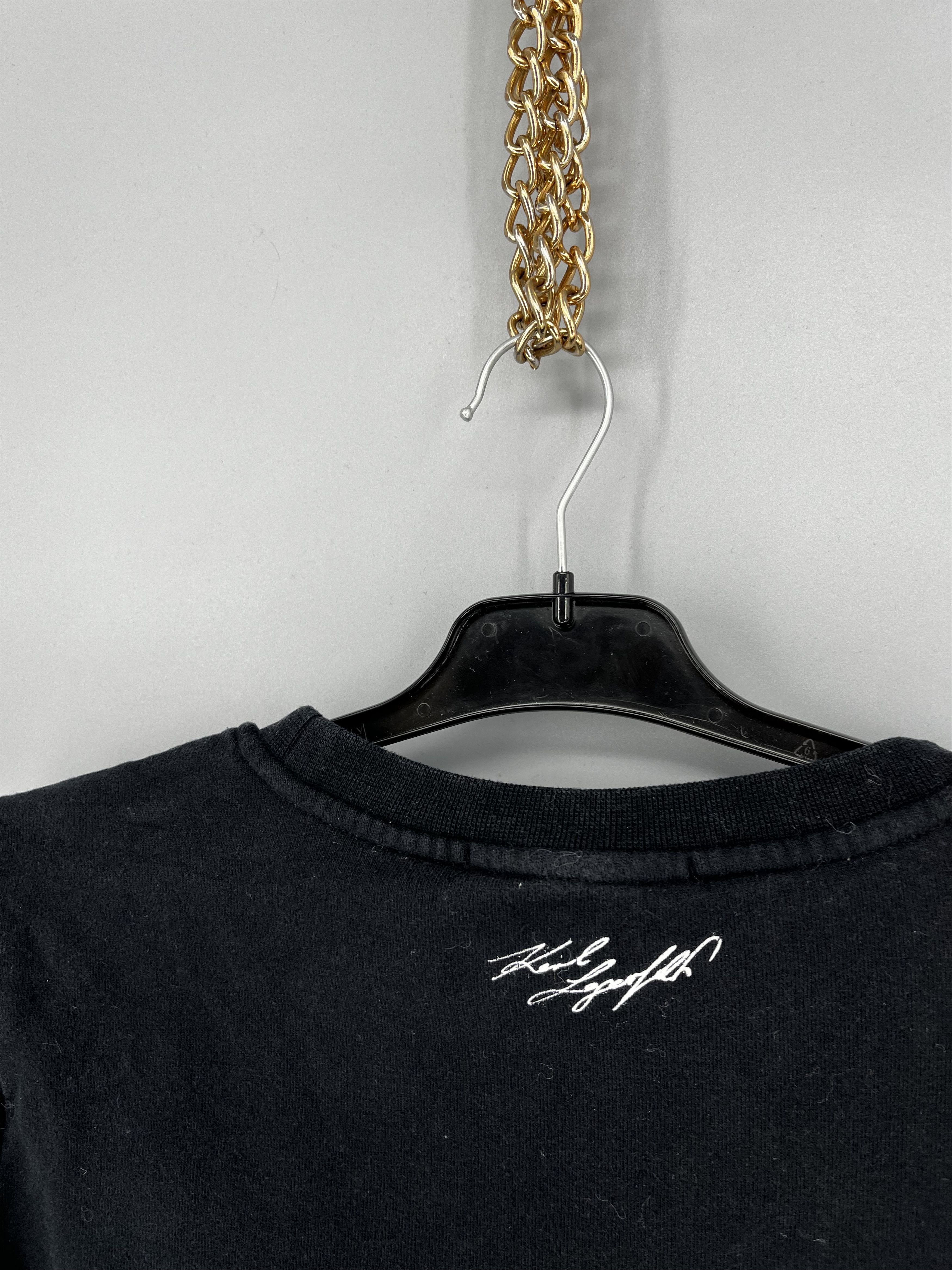 Designer × Karl Lagerfeld LGERFELD Karl Lagerfeld Black Label Logo Face Sweatshirt Size S / US 4 / IT 40 - 9 Thumbnail