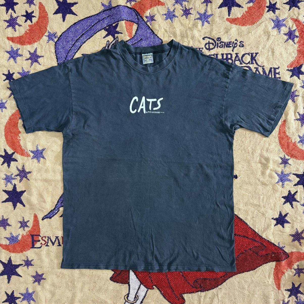 Vintage VINTAGE 90 CATS MUSICAL FADED TEE Size US XL / EU 56 / 4 - 2 Thumbnail