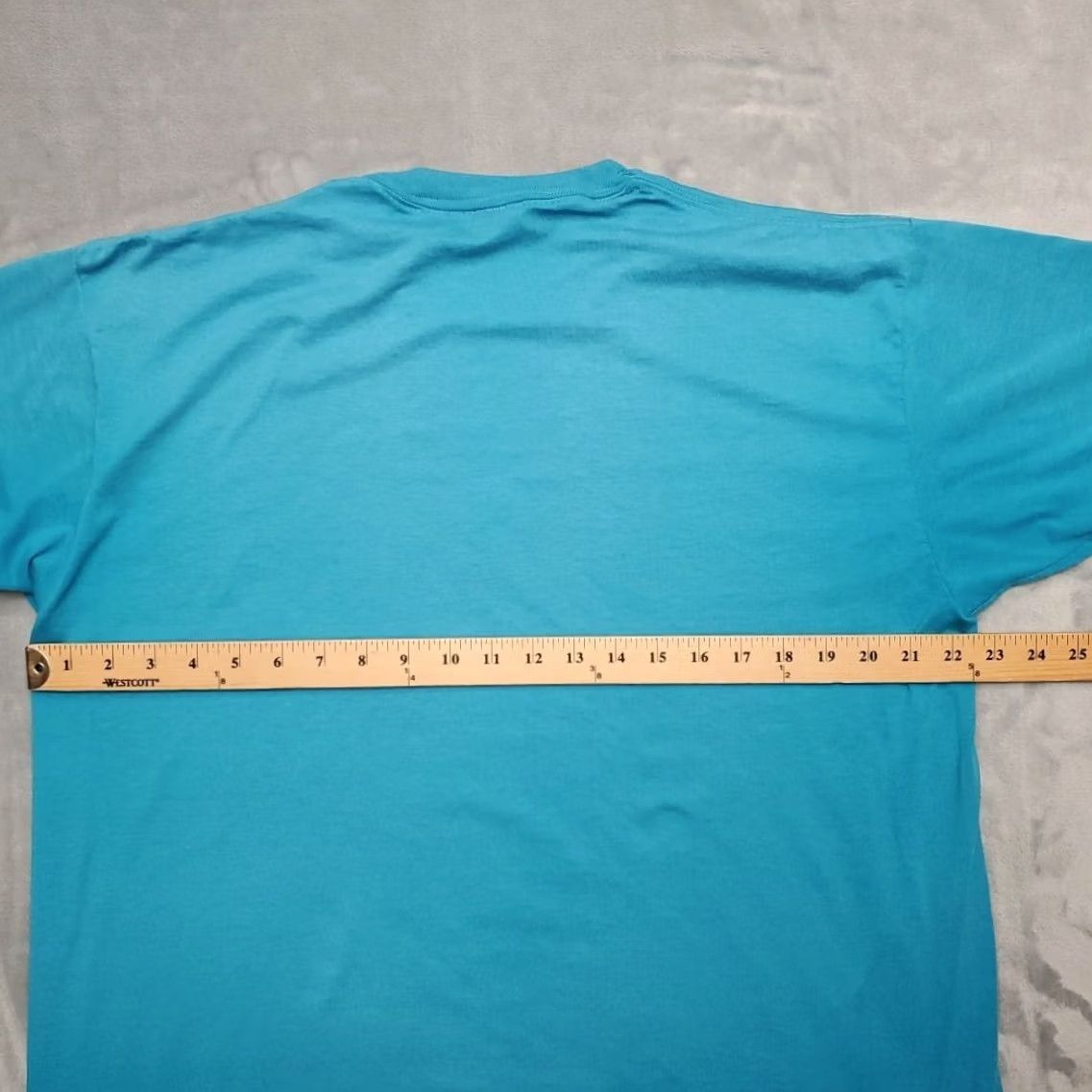 Jerzees VINTAGE Jerzees T Shirt Men XL Blue 50/50 Heavyweight Crewneck Made in USA Size US XL / EU 56 / 4 - 7 Thumbnail