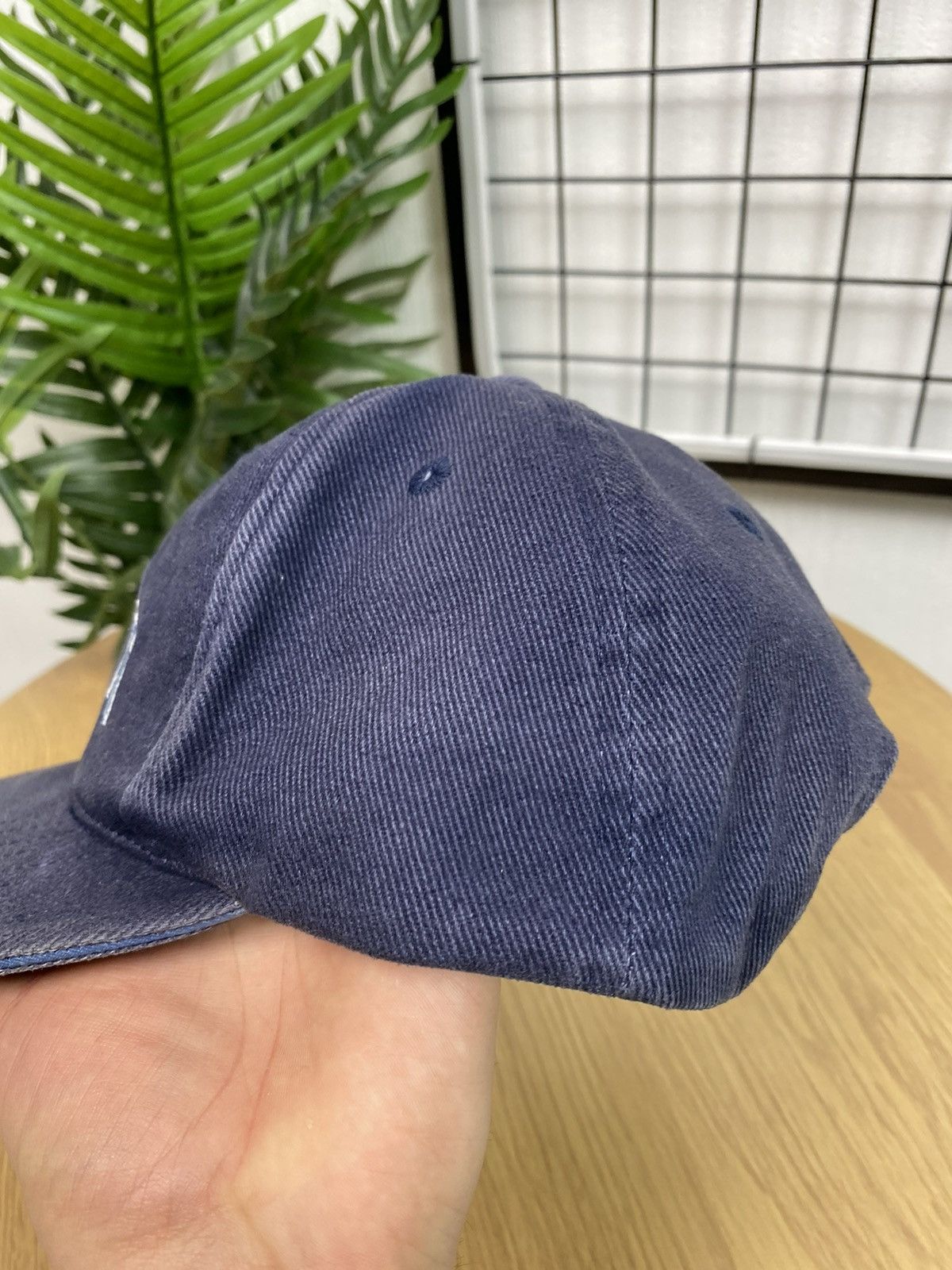 Vintage Vintage 90s Nike “Just do it” Hat Cap Big Logo Blue Unisex Size ONE SIZE - 6 Thumbnail