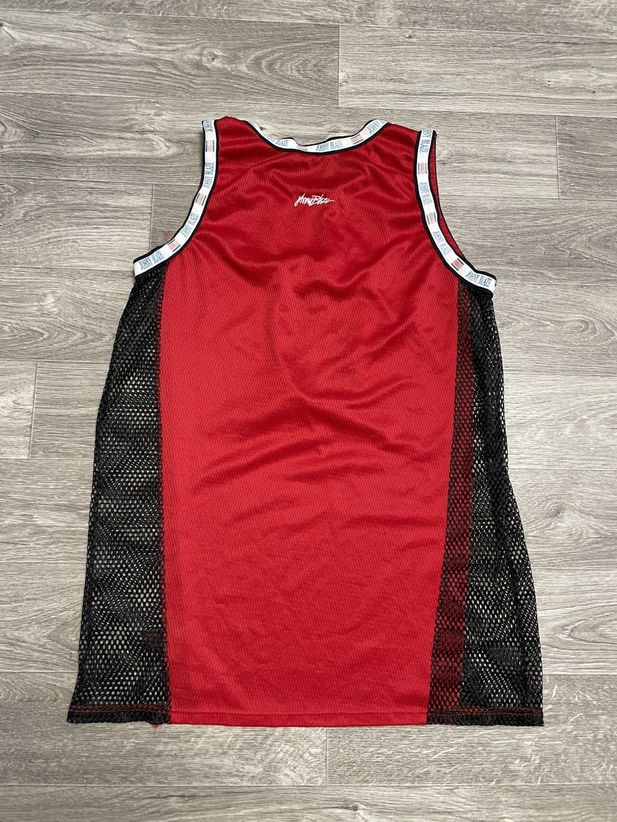 Warrior Warriors Johny Blaze NBA Jersey Tank Top 90s Size US XL / EU 56 / 4 - 14 Thumbnail