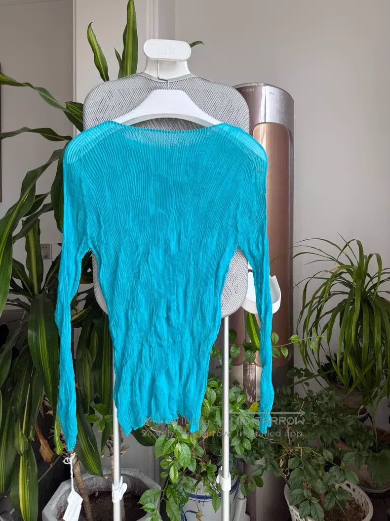 Issey Miyake Issey Miyake Willow Perspective Crew Neck Long Sleeve Turq Size M / US 6-8 / IT 42-44 - 6 Thumbnail