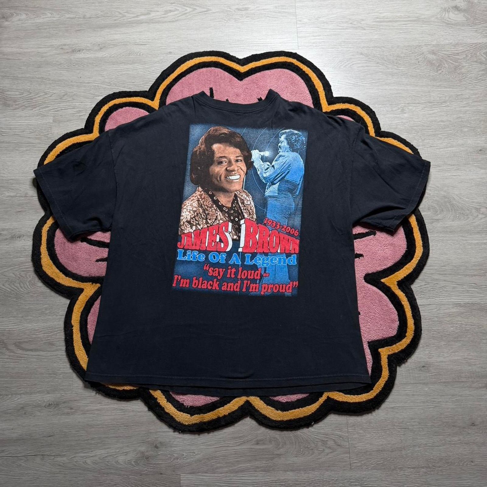 Vintage Vintage Y2K James Brown Double Sided Logo Rap T-shirt Size US XL / EU 56 / 4 - 6 Thumbnail
